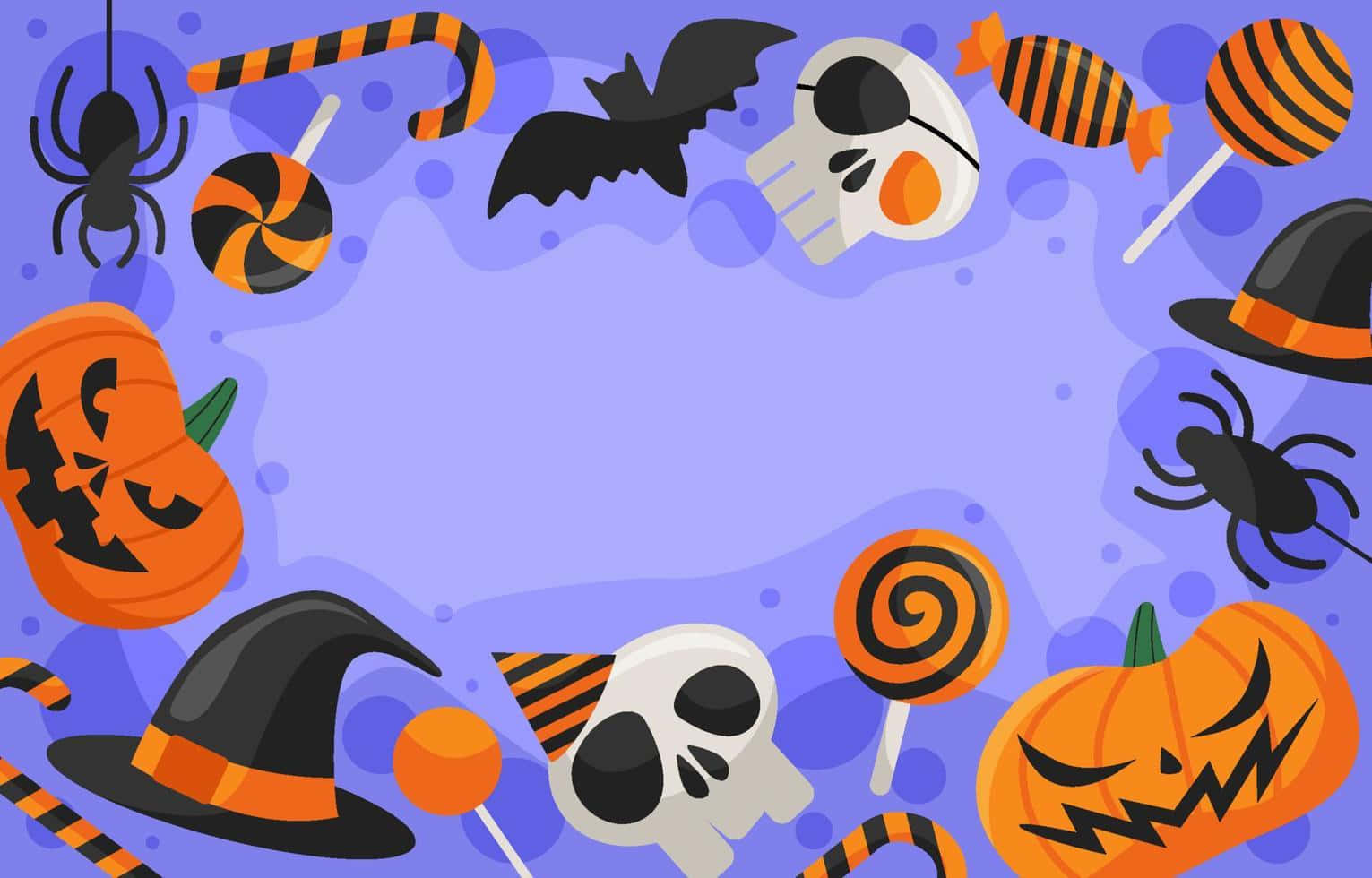 Download Cute Halloween Background | Wallpapers.com