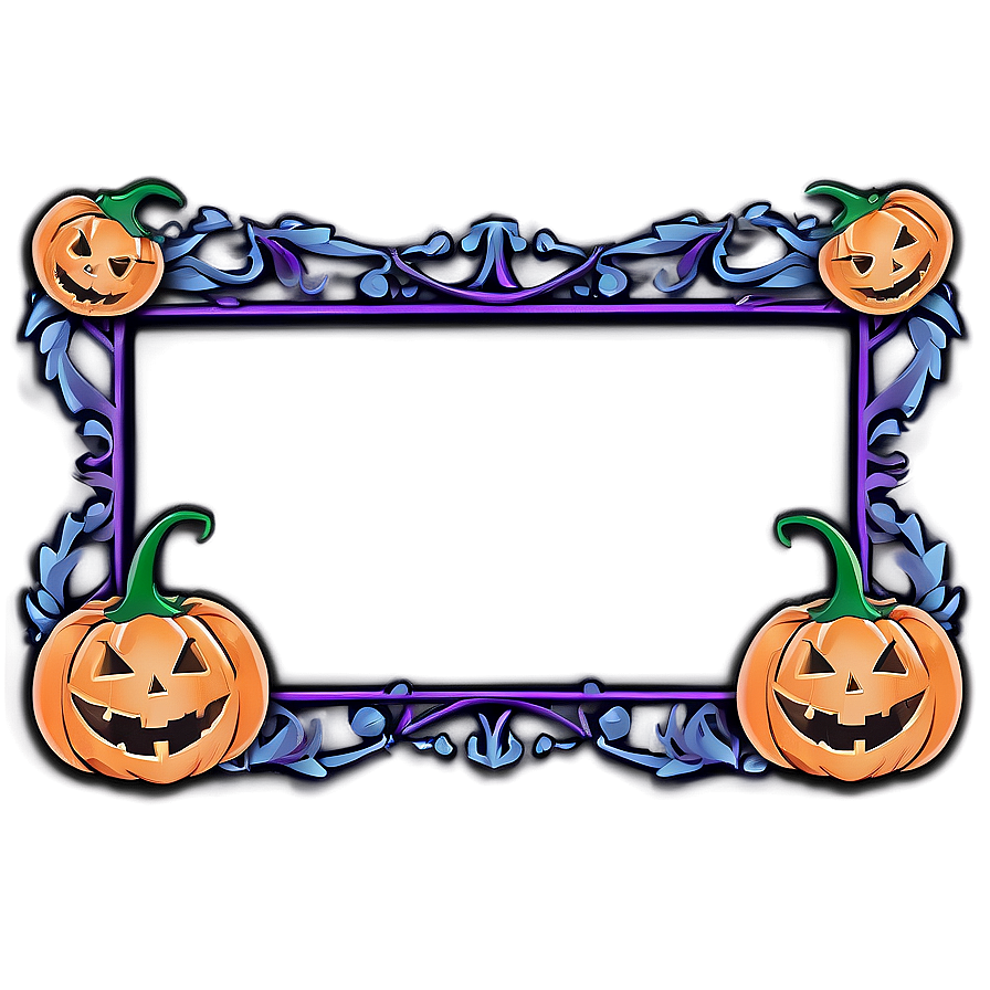 Cute Halloween Border Design Png 06202024 PNG