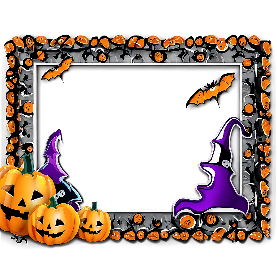 Cute Halloween Border Design Png 06202024 PNG