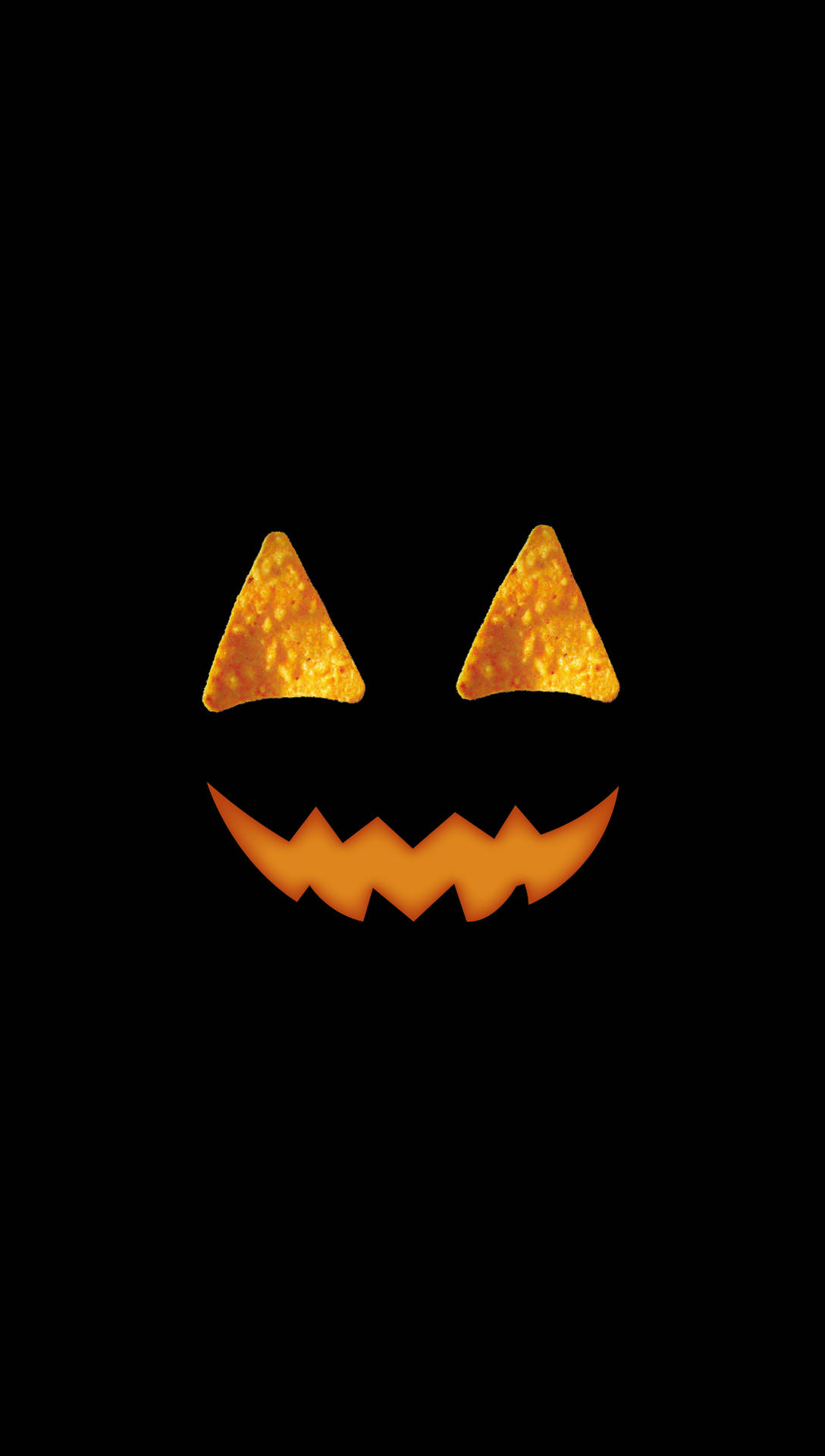 "Show Off Your Spooky Side with the Cute Halloween Phone" Wallpaper