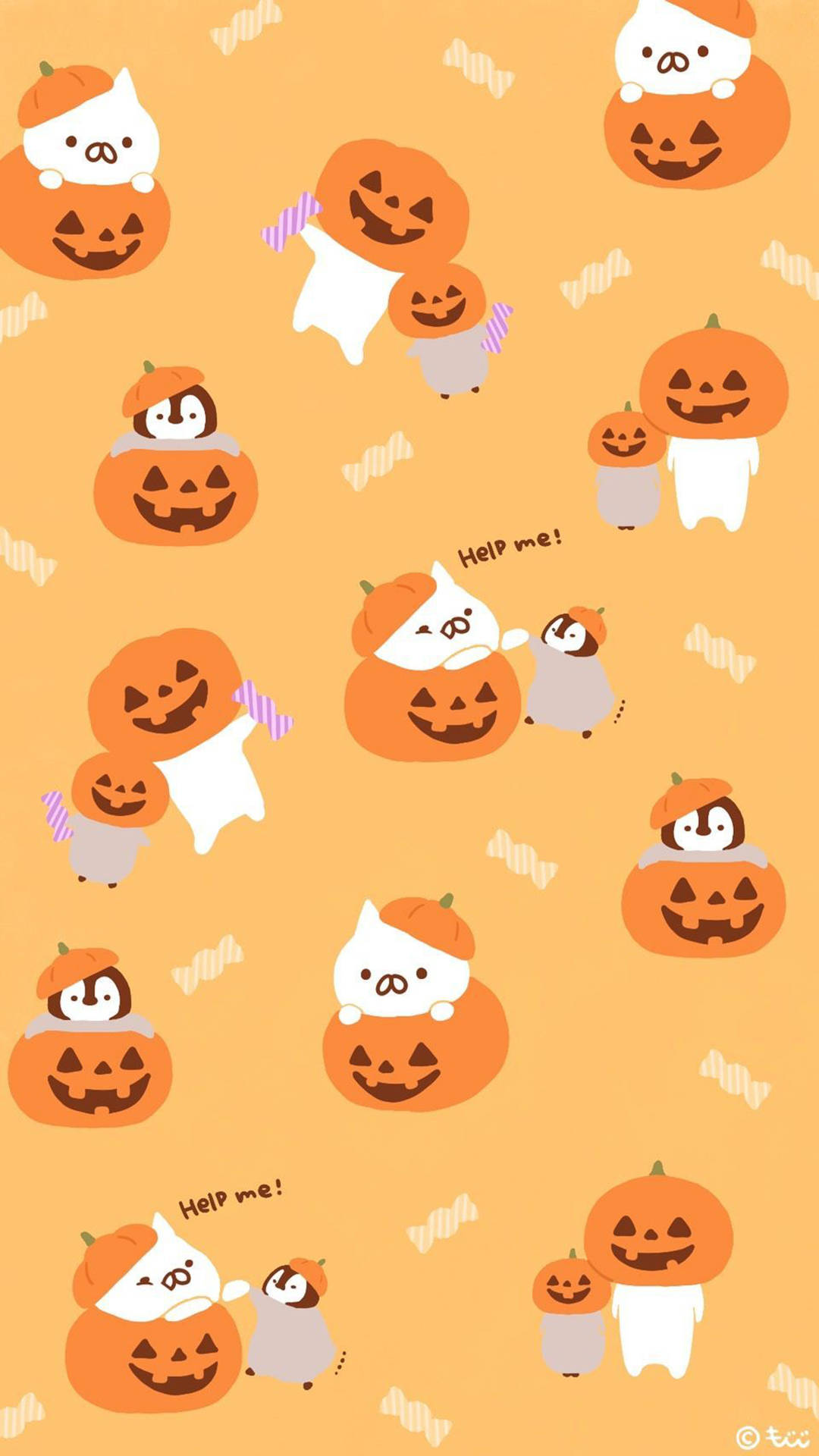 Get Ready For Trick or Treating With This Cute Halloween Phone! Wallpaper