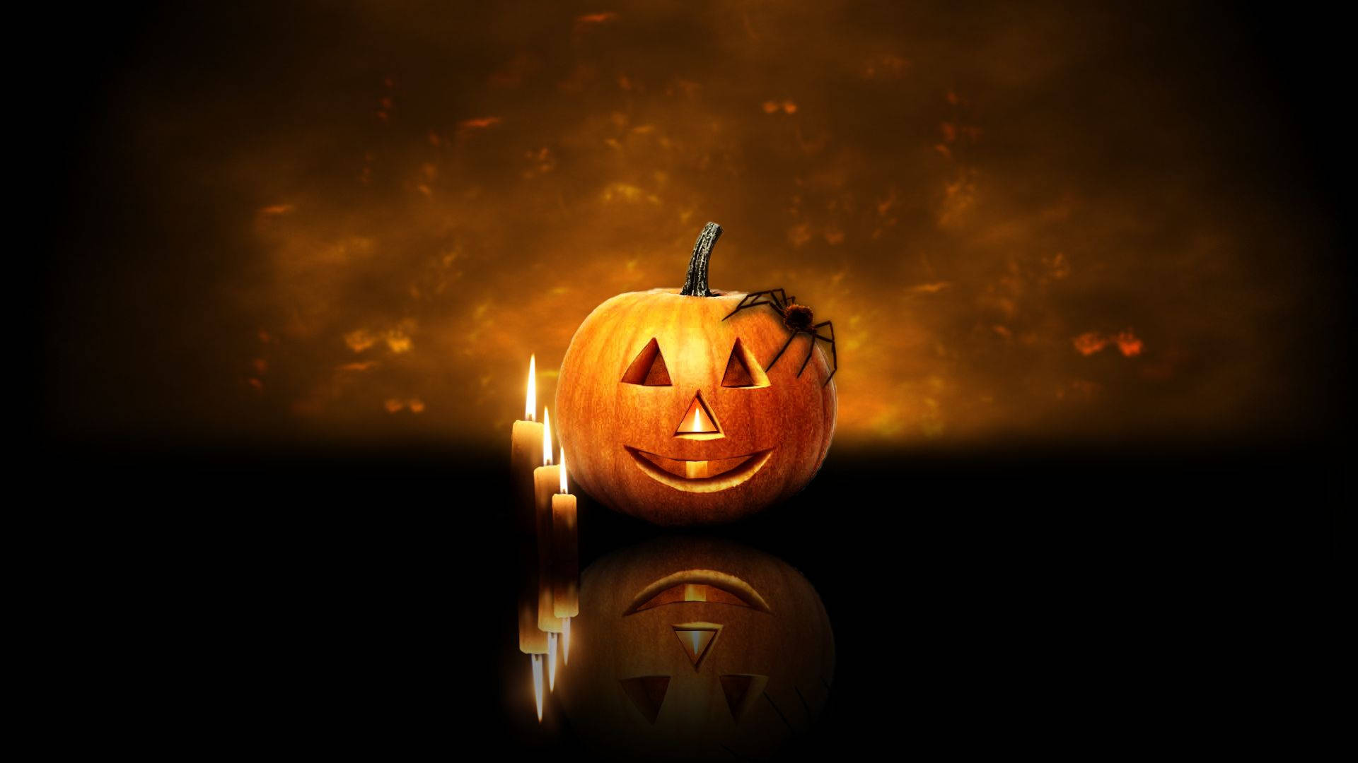 Få dig ind i den spøgelsesagtige sæson med denne søde Halloween mobil tapet! Wallpaper