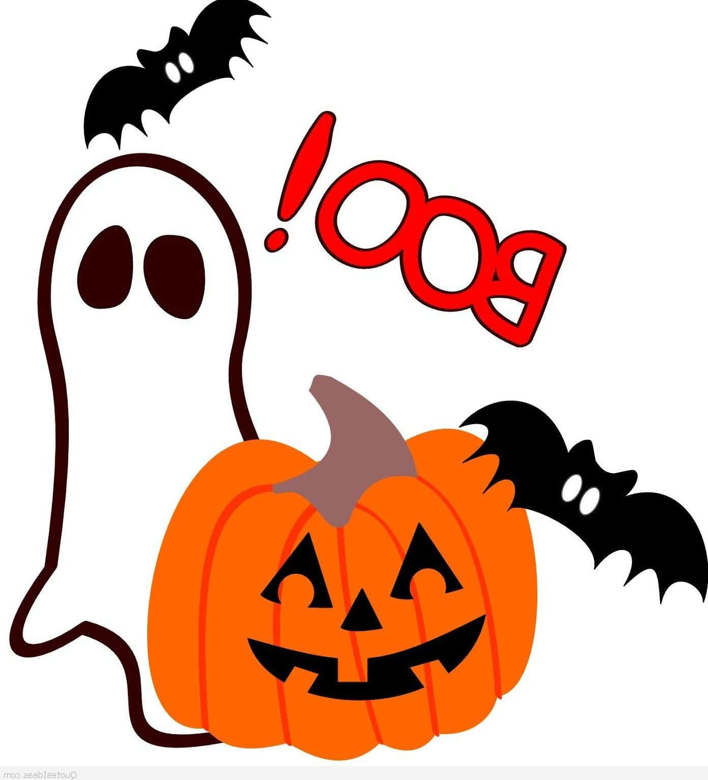 Komi Den Uhyggelige Stemning Til Halloween Med Denne Søde Spøgelses- Og Græskarudsmykning!