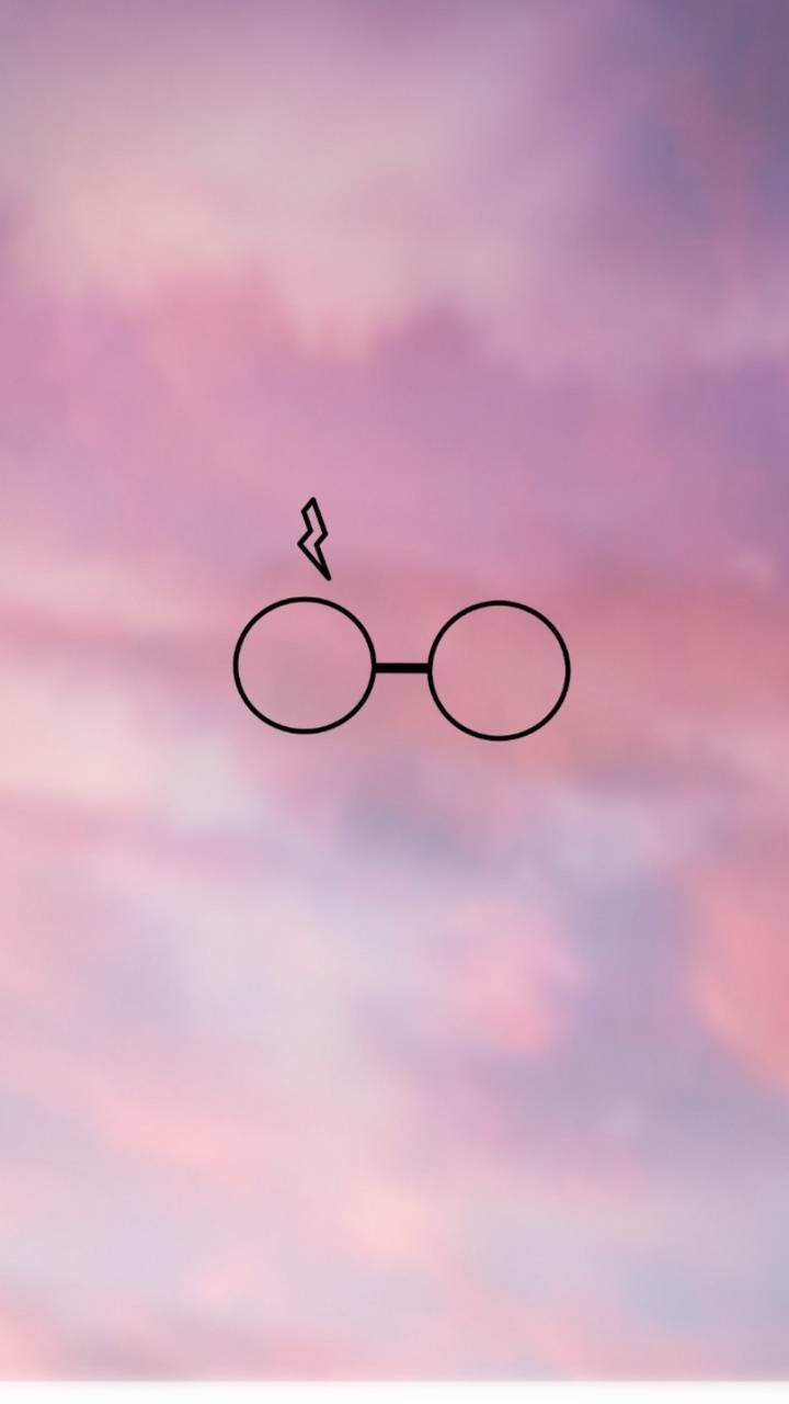 Cute Harry Potter Glasses Pink Clouds