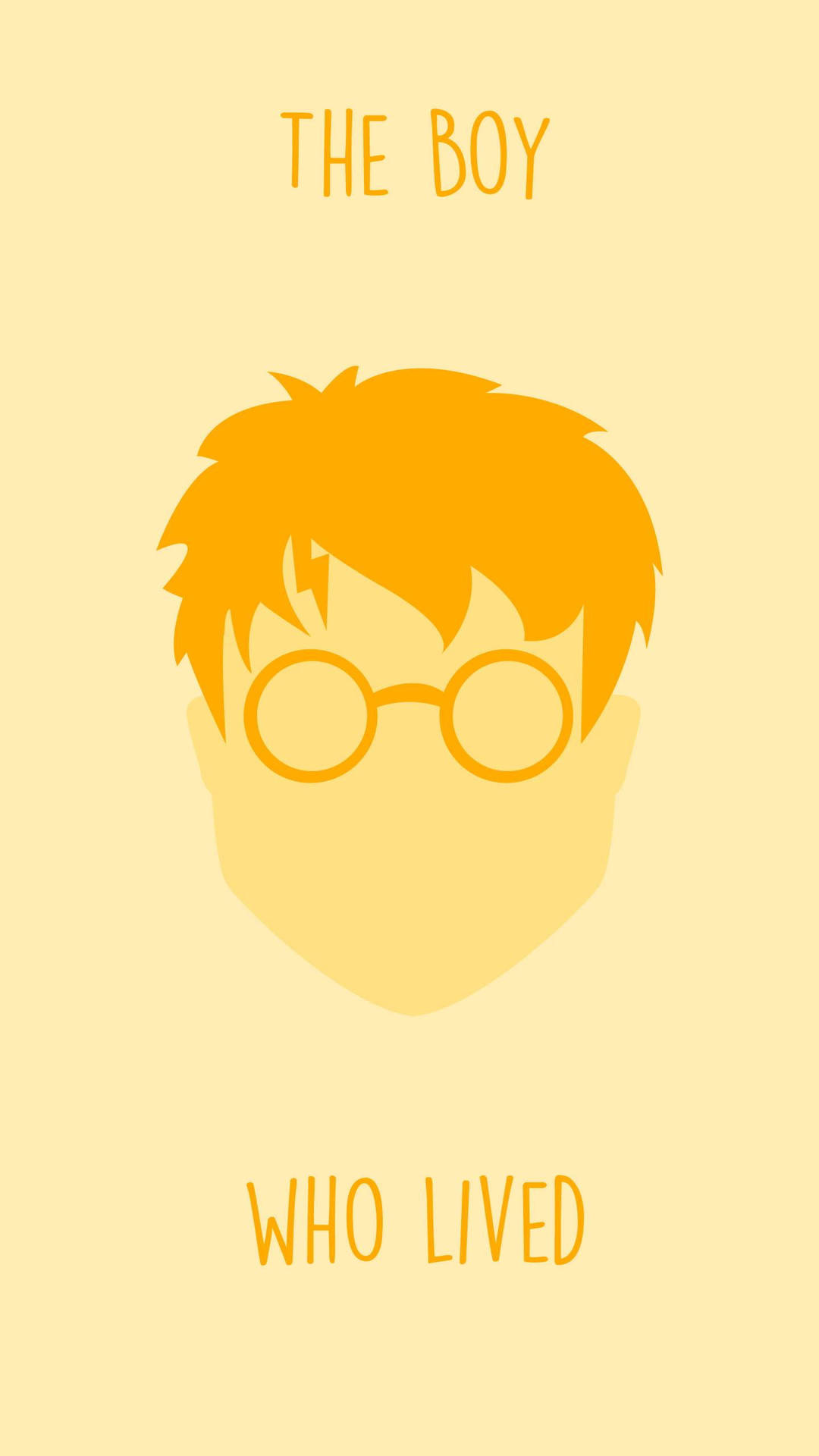 Simpatico Harry Potter Giallo Semplice Sfondo