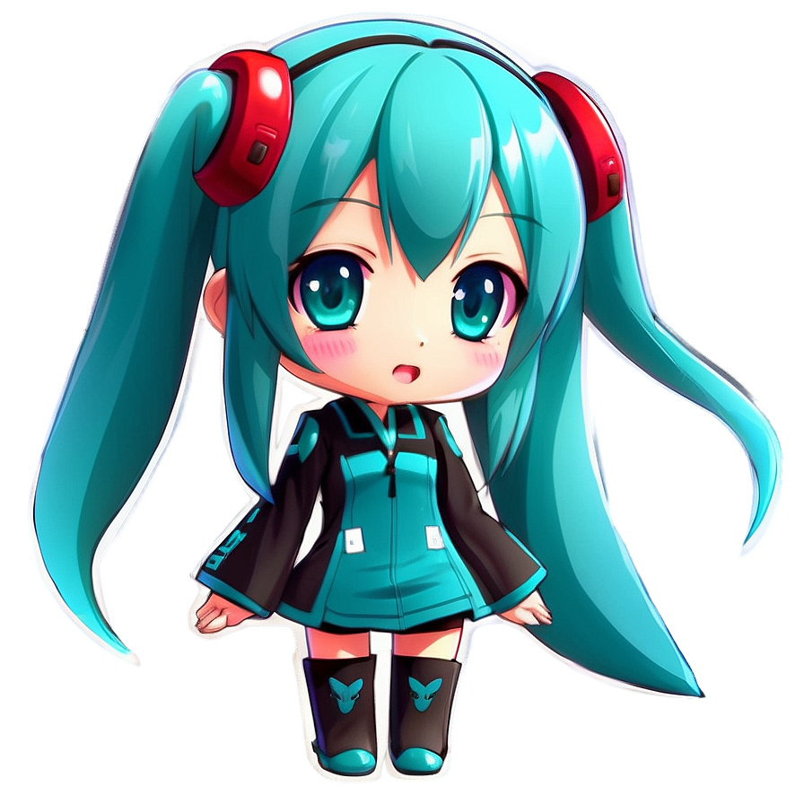 Download Cute Hatsune Miku Chibi Png 06202024 | Wallpapers.com