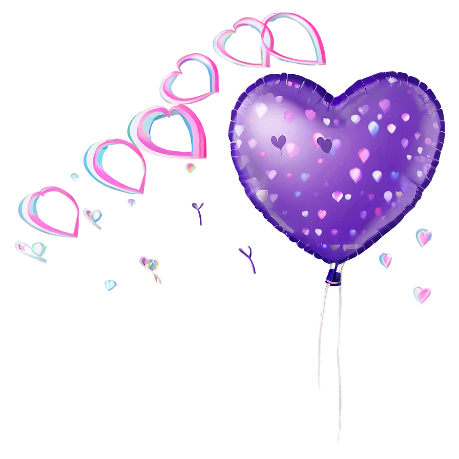 Cute Heart Balloon Png 11 PNG