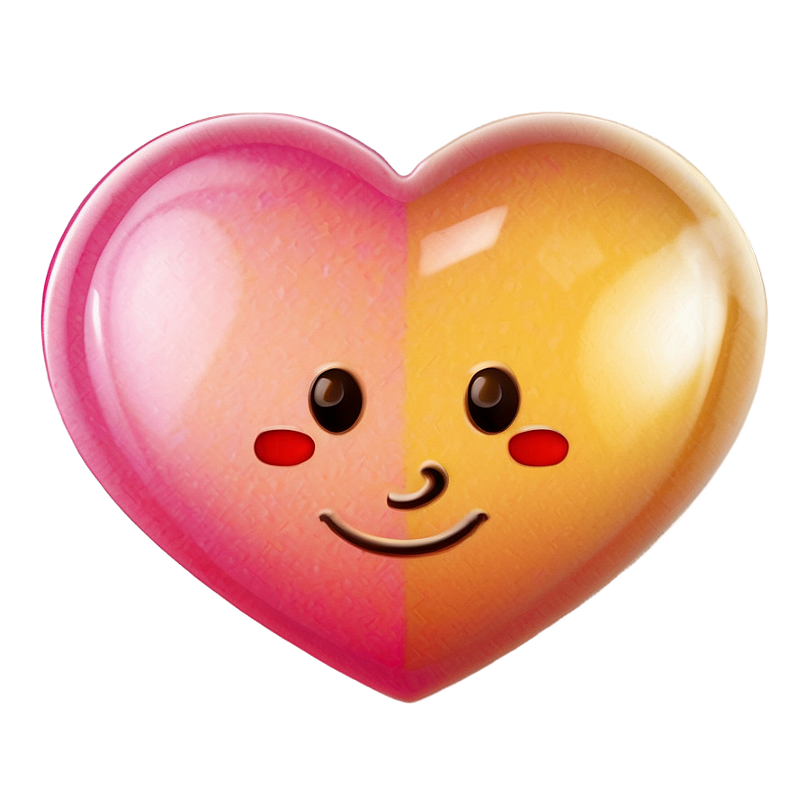 Cute Heart Emoji Png Clipart Odf PNG