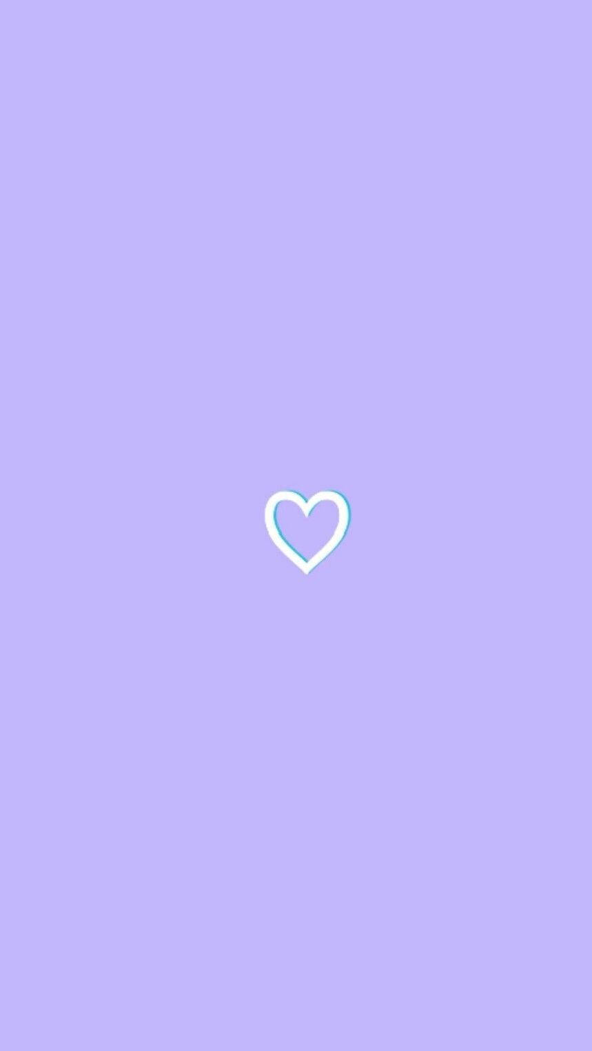 Download Cute Heart Pastel Purple Tumblr Wallpaper 