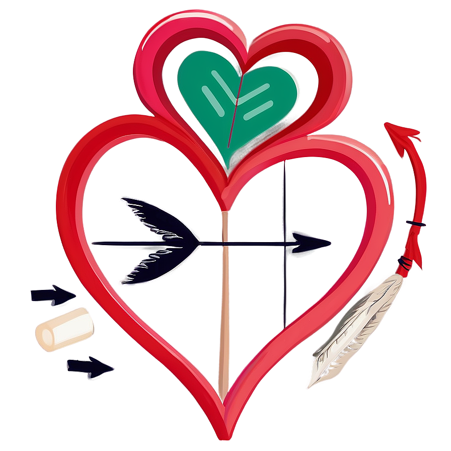 Cute Heart With Arrow Png Bkw41 PNG