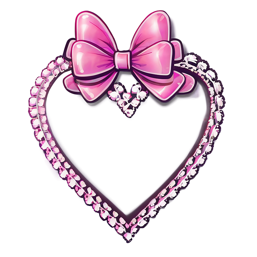 Cute Heart With Bow Png 05232024 PNG