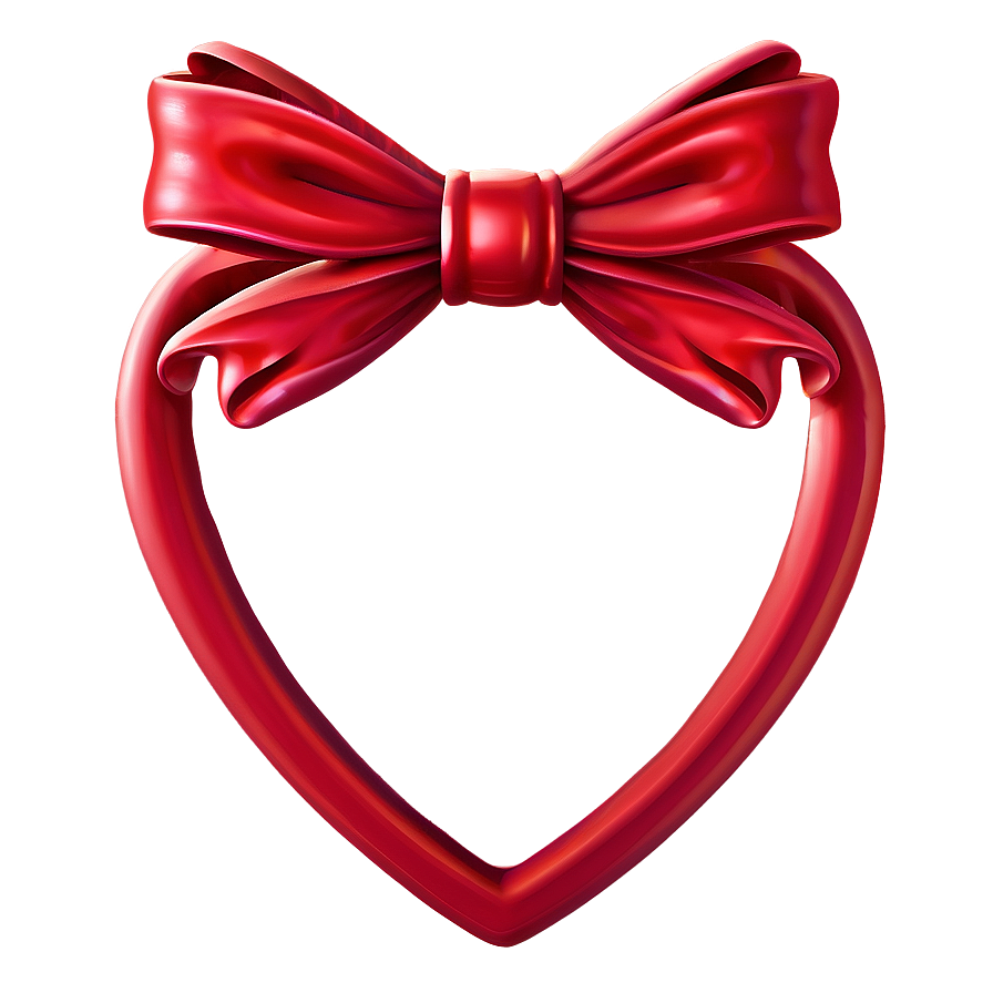 Cute Heart With Bow Png 27 PNG
