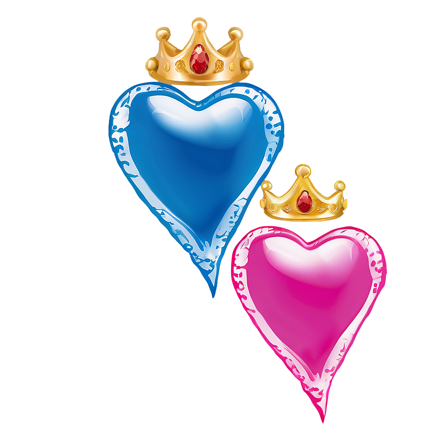 Cute Heart With Crown Png Hxn21 PNG