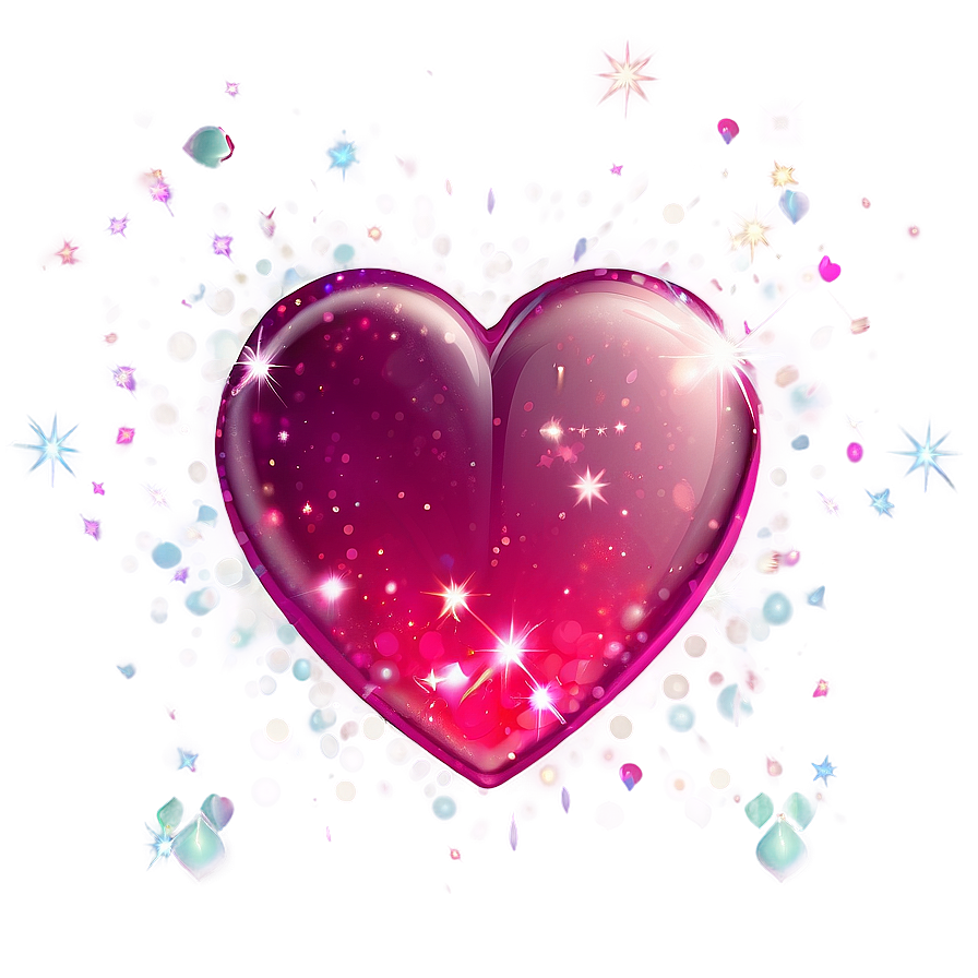 Cute Heart With Sparkles Png 05232024 PNG