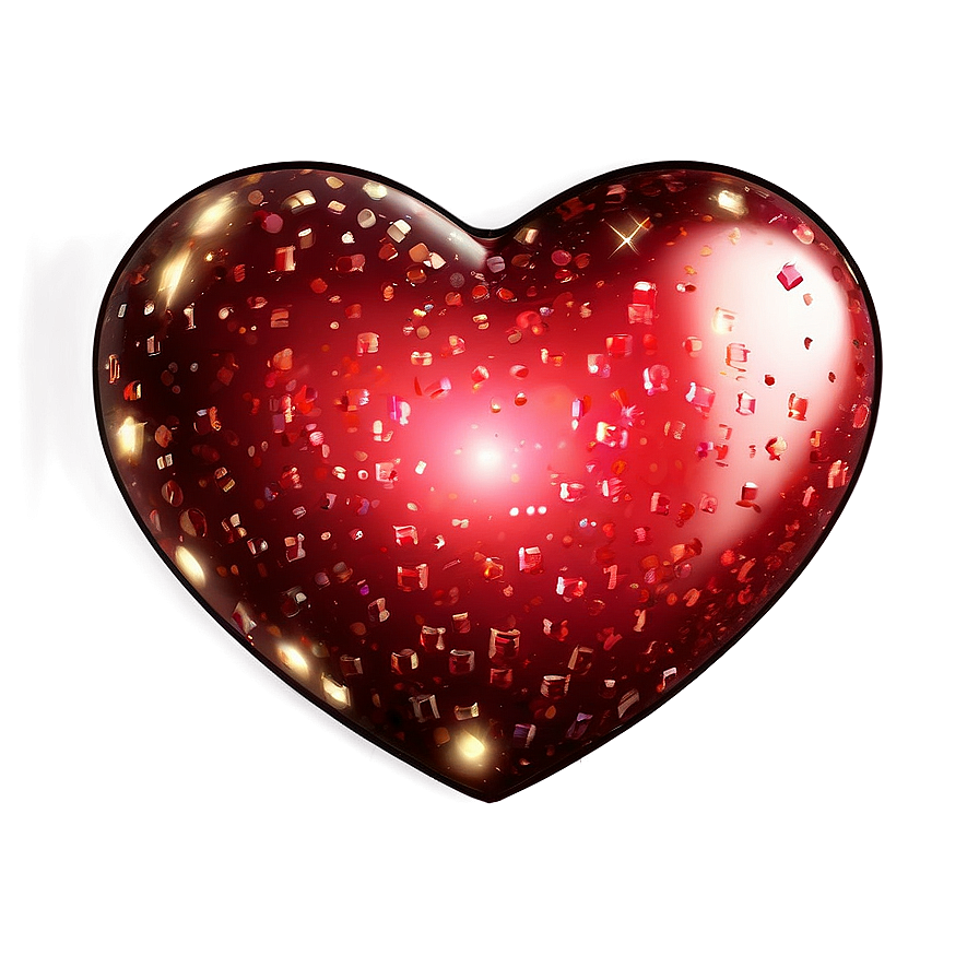 Cute Heart With Sparkles Png Bqk30 PNG