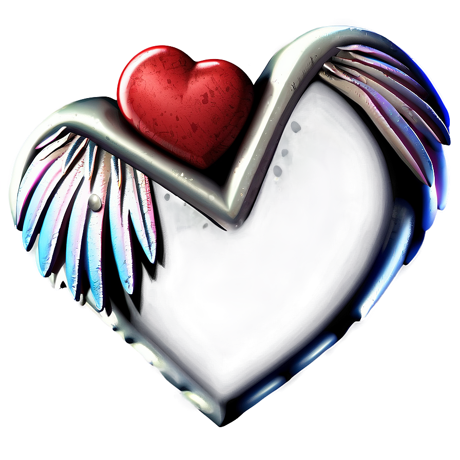Cute Heart With Wings Png 05232024 PNG
