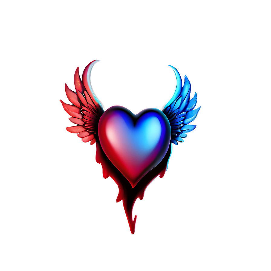 Cute Heart With Wings Png Lcq41 PNG