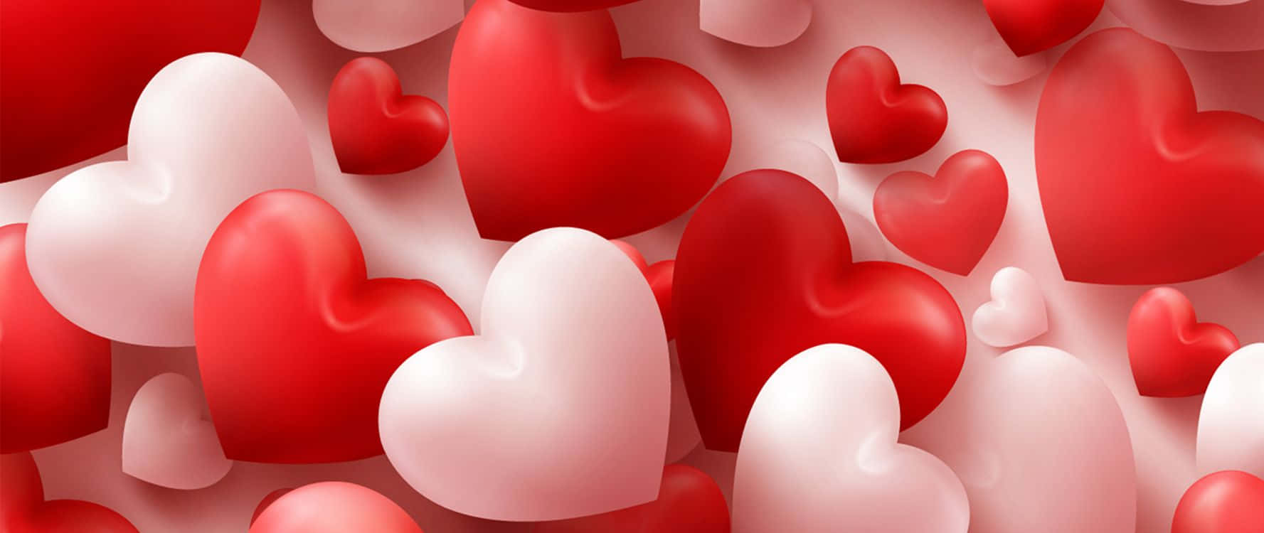 A Radiant Display of Colorful Cute Hearts Wallpaper