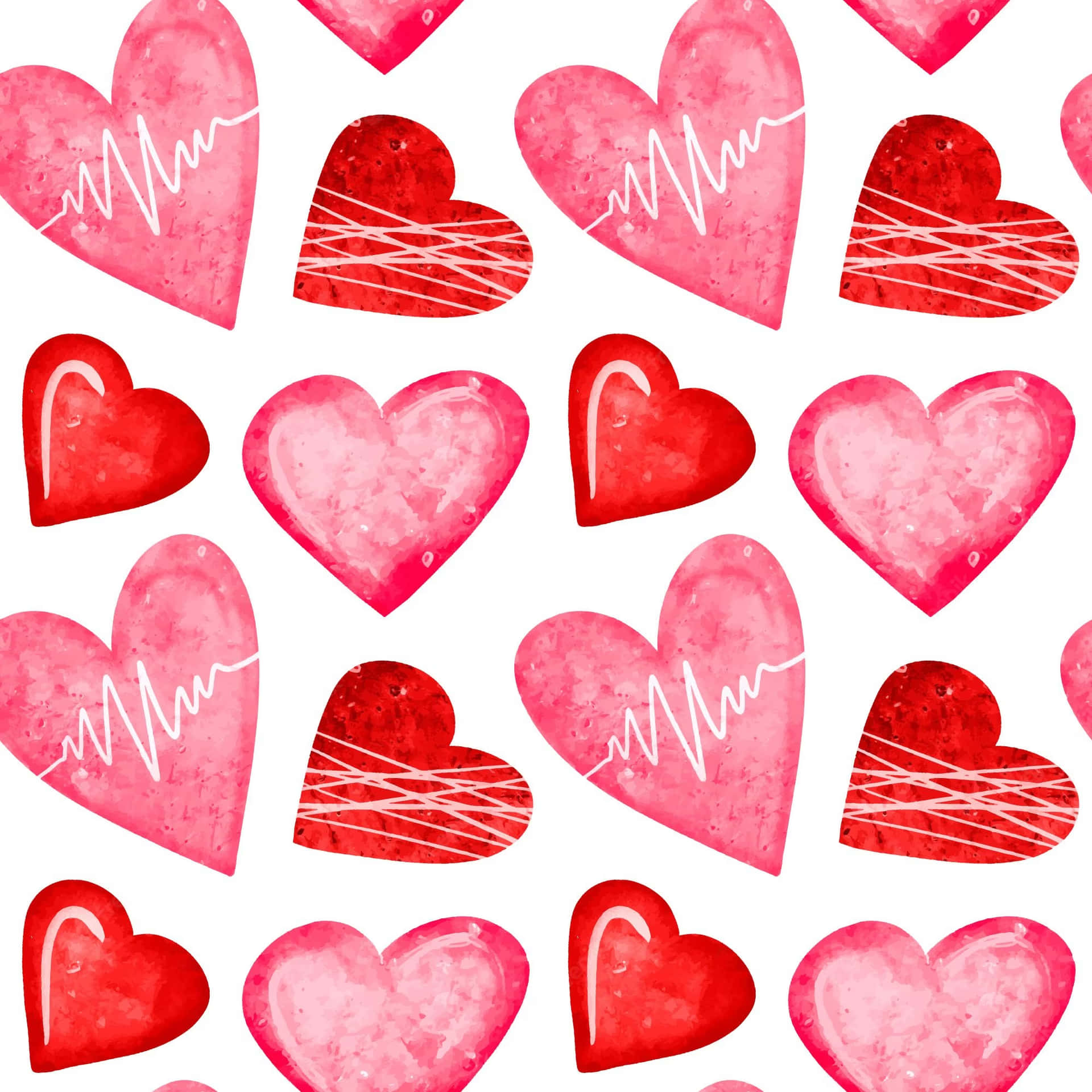 Adorable Collection of Colorful Love Hearts Wallpaper