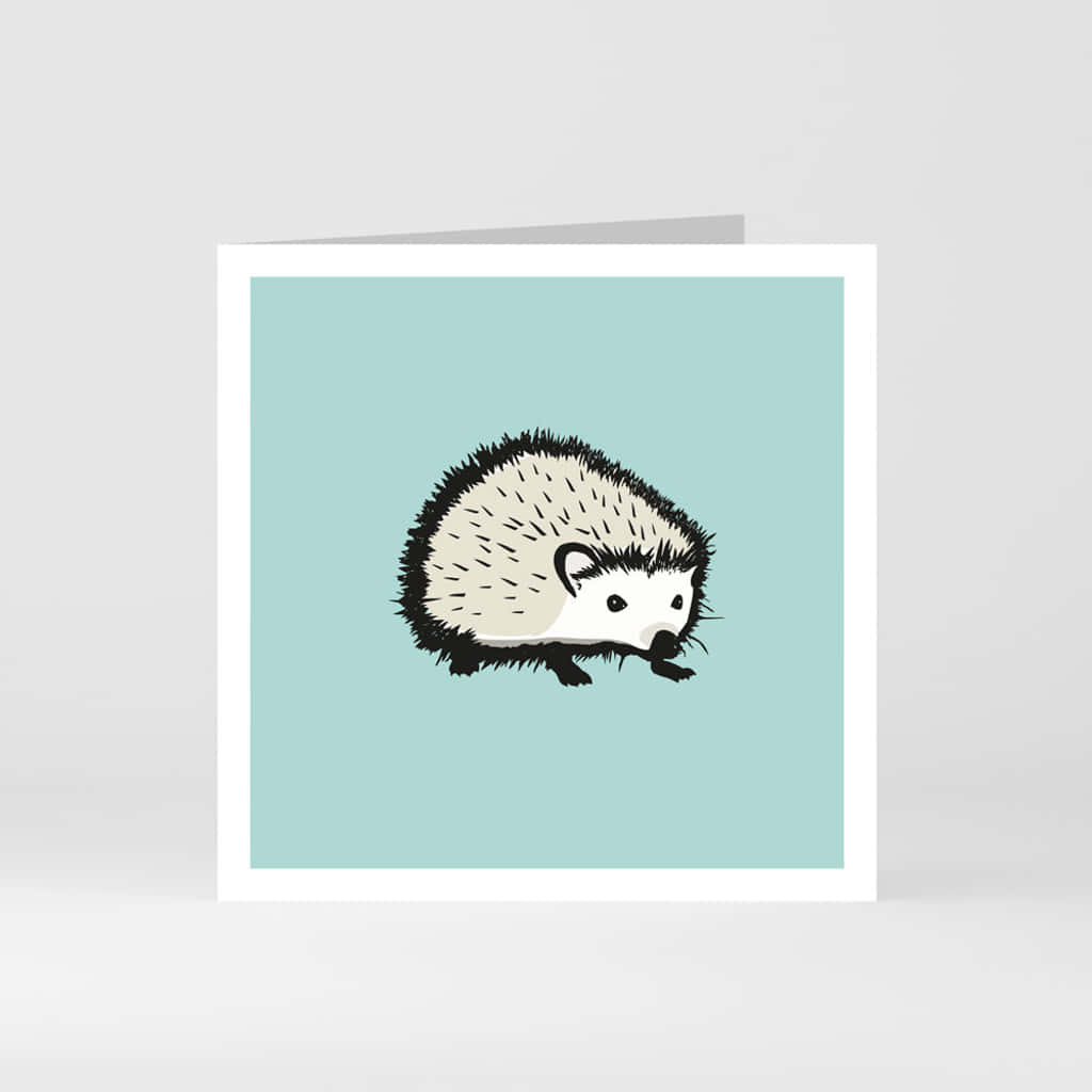 Cute Hedgehog Art Greeting Card Picture