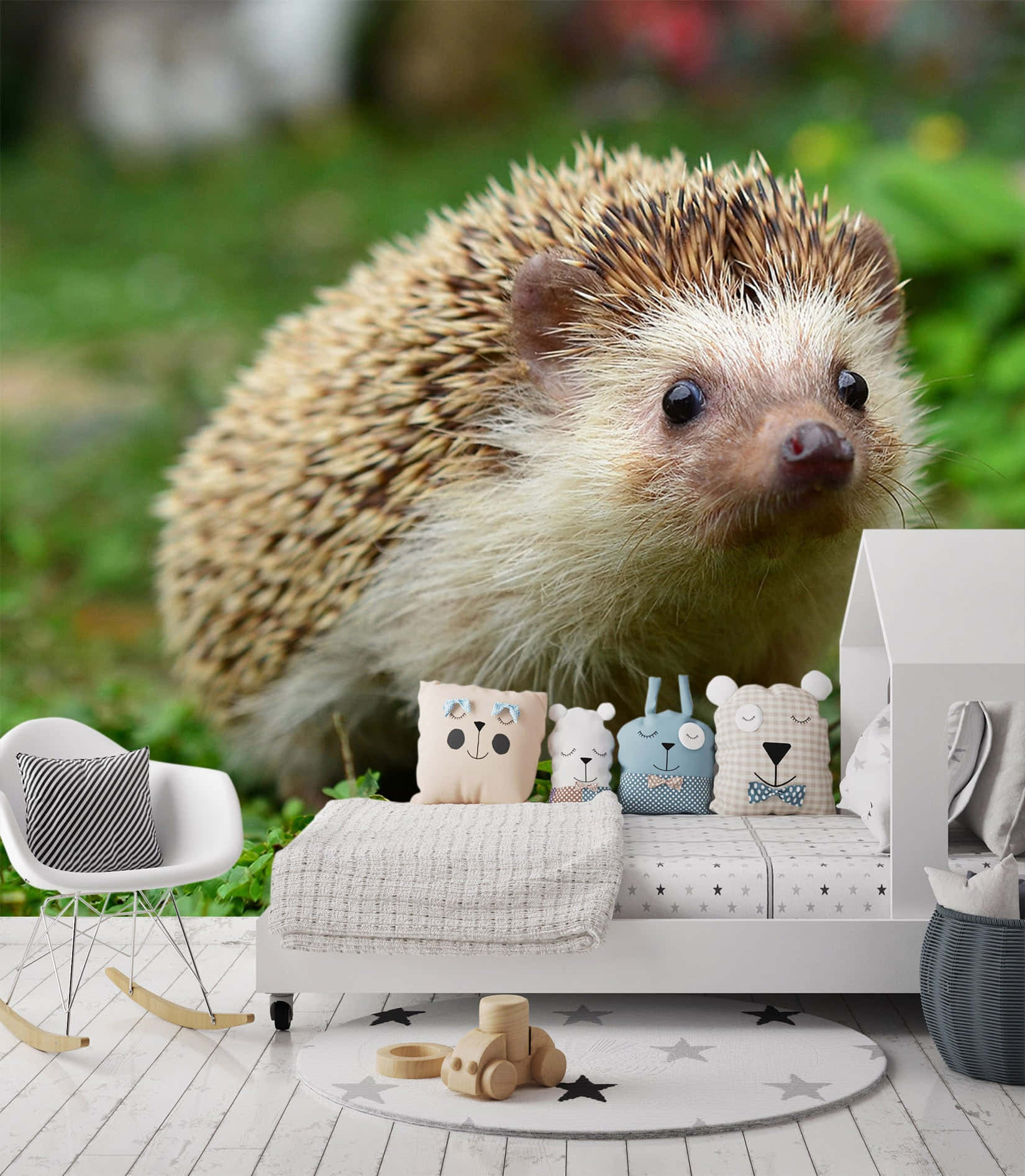 Cute Hedgehog Miniature Bedroom Picture