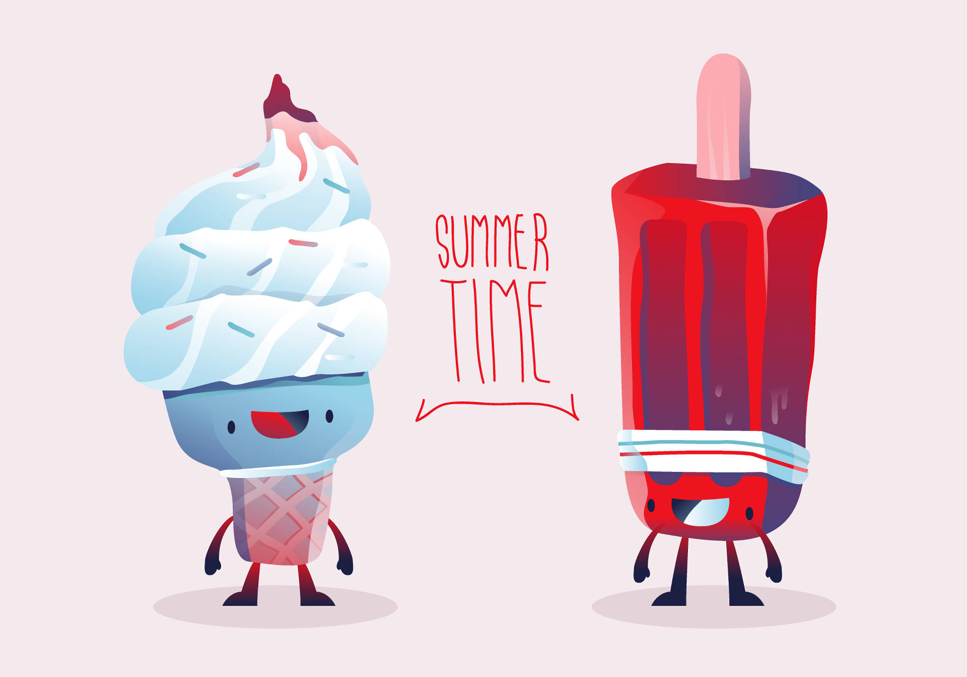 Cute Ice Cream Summer Desktop