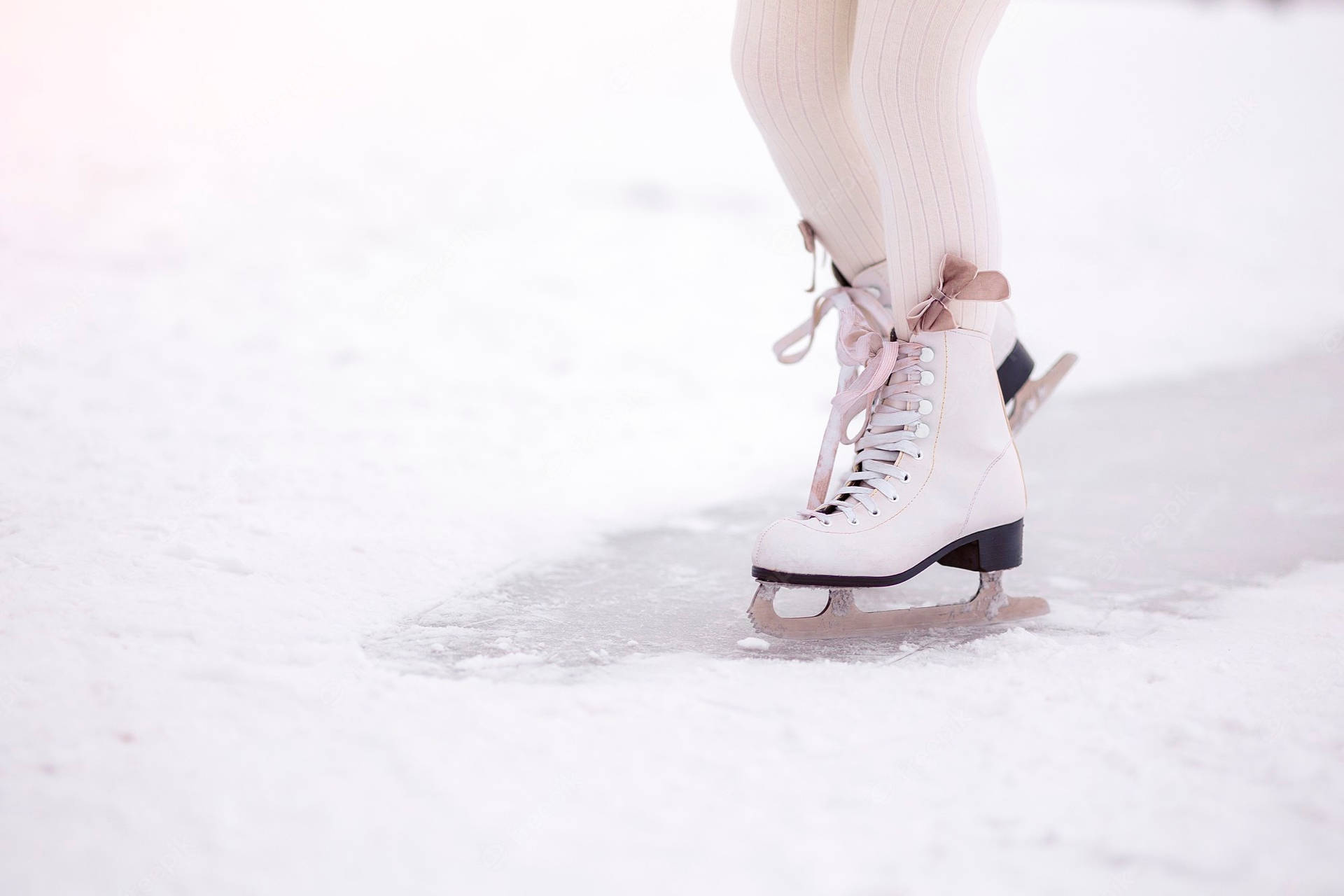 Cute Ice Skating Boots Wallpaper