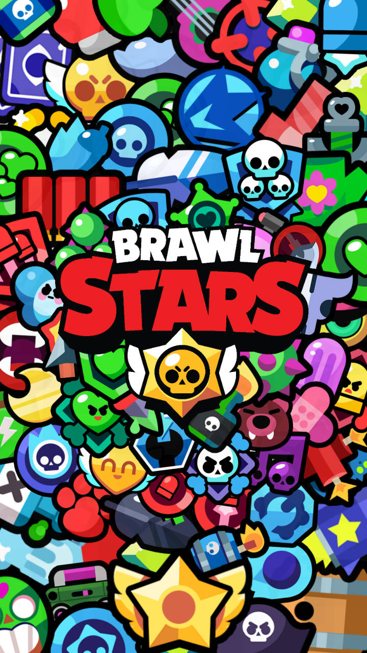 Cute Icons From Brawl Stars Background