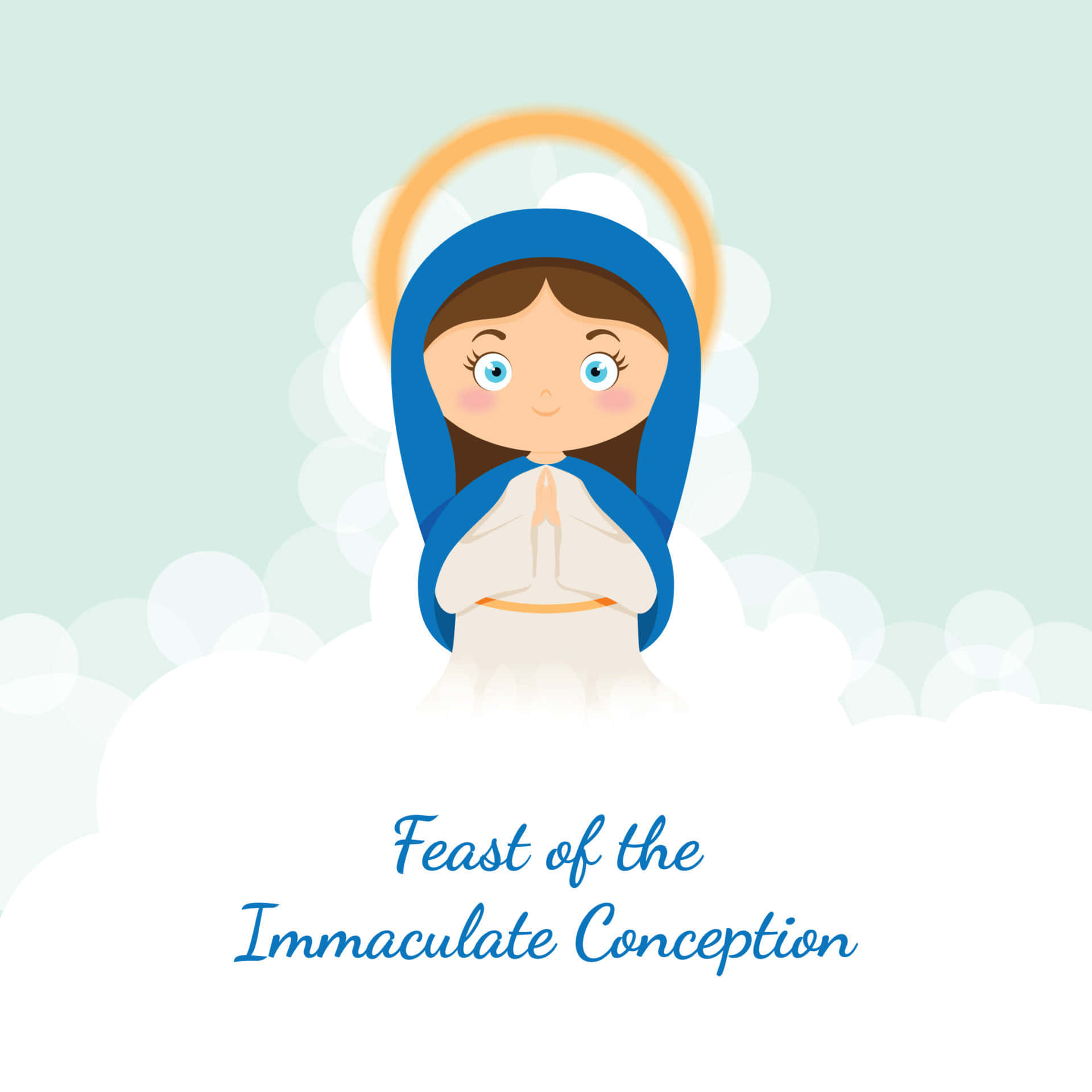 Cute Immaculate Conception Art Wallpaper
