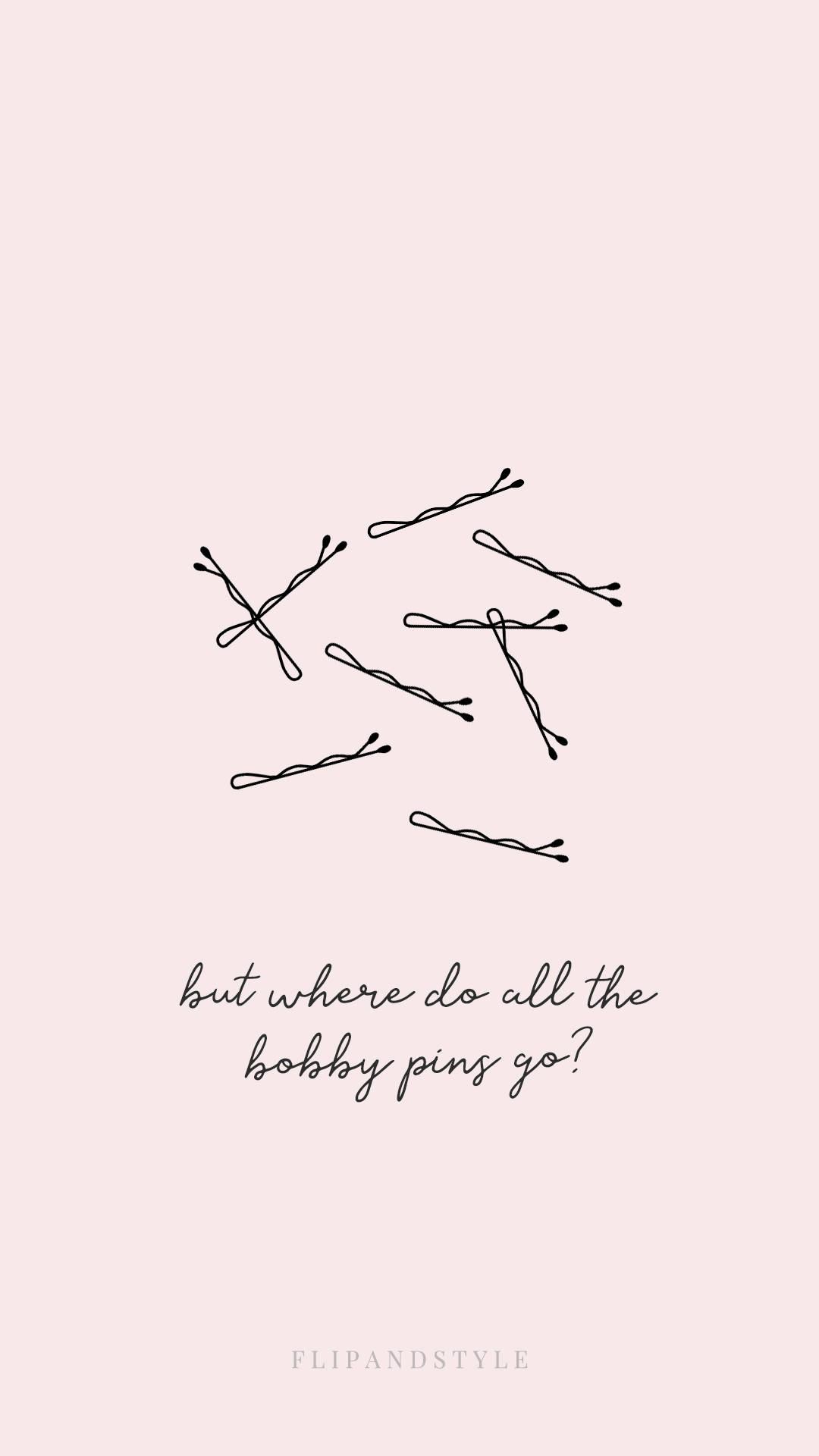 Cute Instagram With Bobby Pins Wallpaper