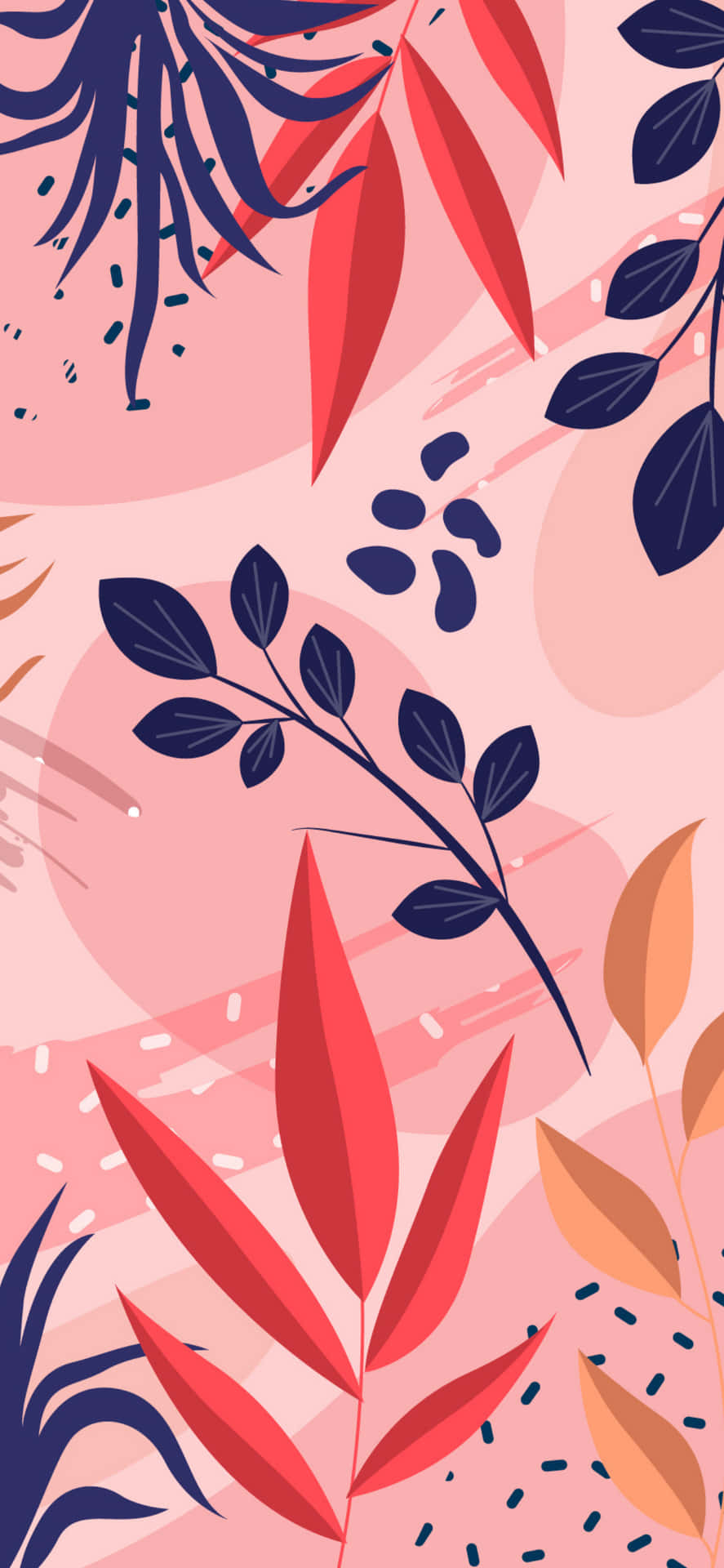 Sød Pink & Hvid iPhone Design Wallpaper