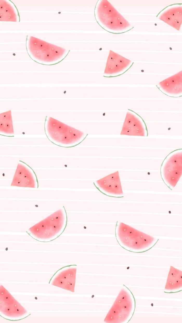 Wassermelonenmusterhintergrundbild Für Das Iphone Wallpaper