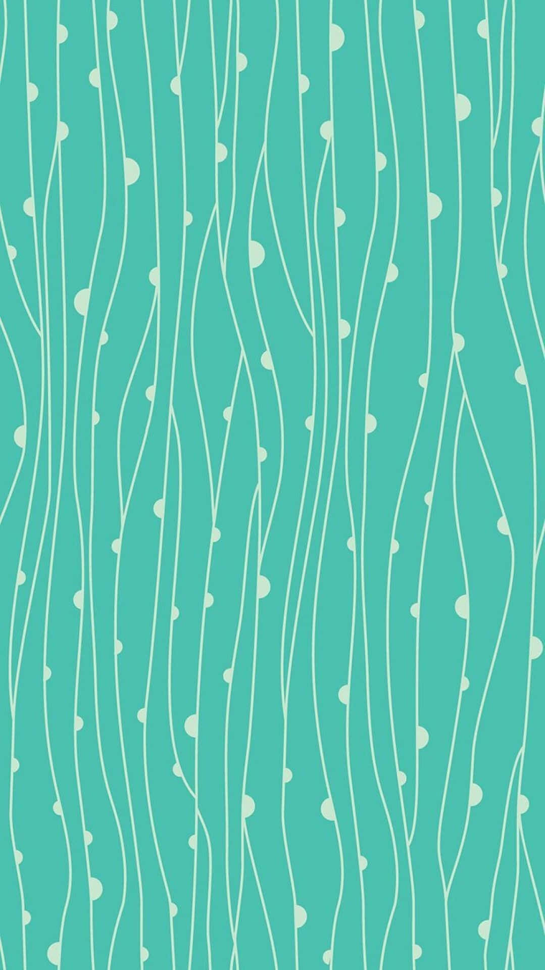 Abstract Seamless Cute iPhone Teal Pattern Wallpaper