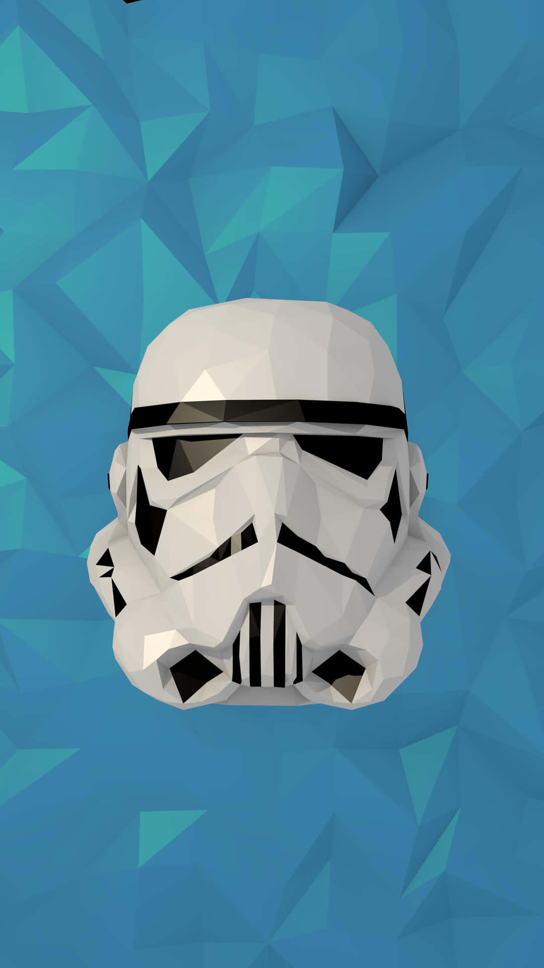 Cute iPhone Teal Star Wars Stormtrooper Head Wallpaper
