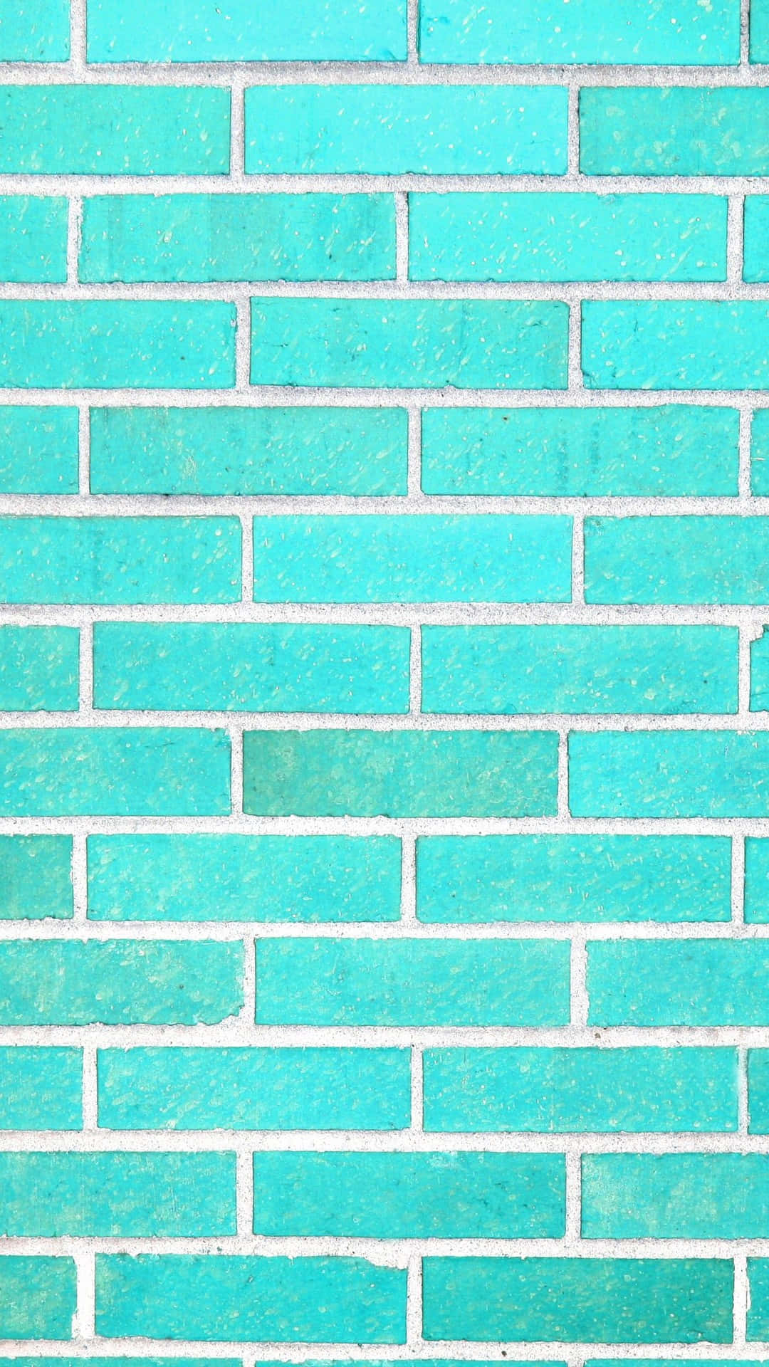 Cute Iphone Teal Brick Wall Background