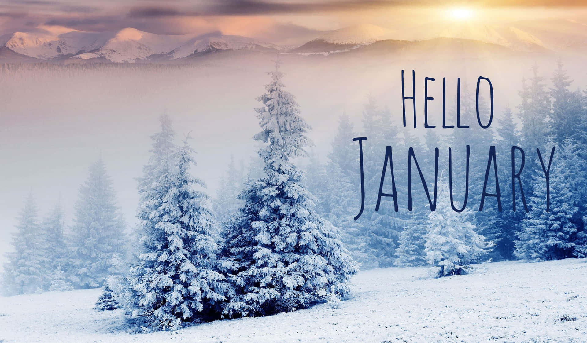 Celebrate the New Year with January's cozy vibes Wallpaper