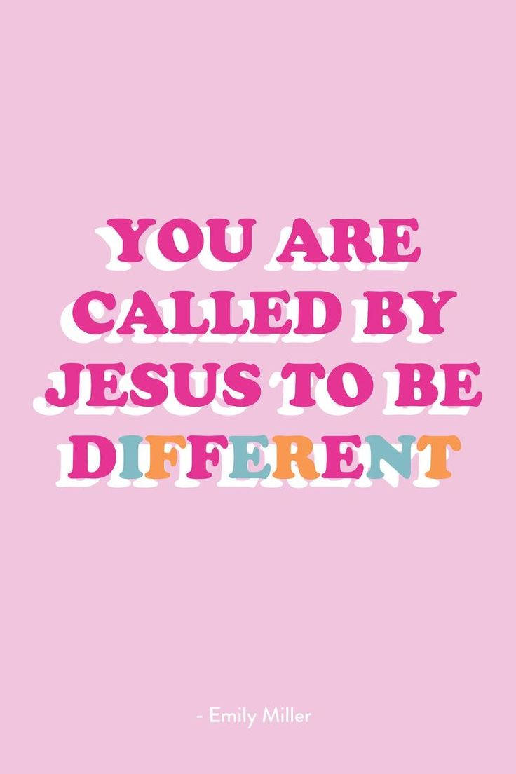 Cute Jesus Called Different Quote Wallpaper