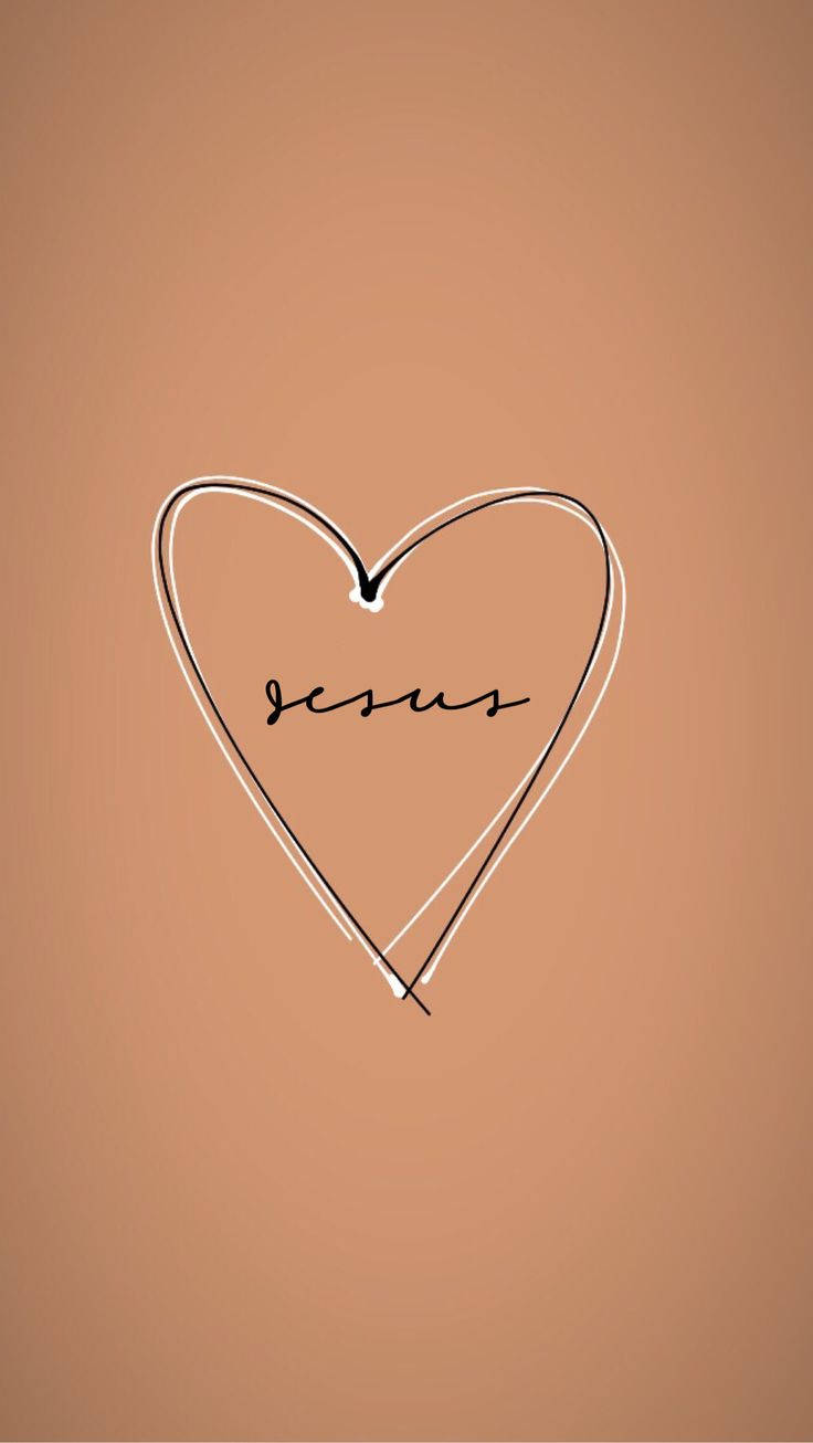 Cute Jesus Heart Doodle