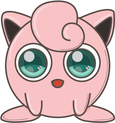 Cute Jigglypuff Illustration PNG