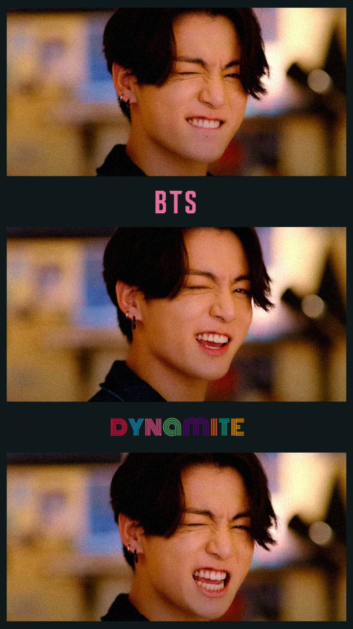 Cute Jungkook BTS Dynamite Collage Wallpaper