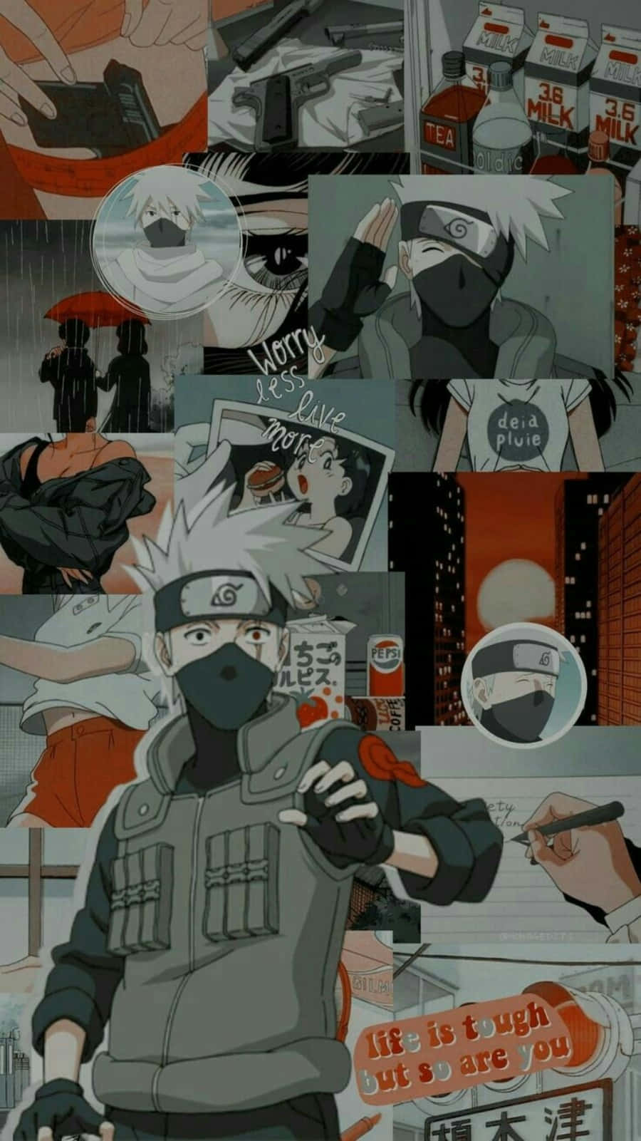 "Kakashi, one of the most beloved characters in Naruto, is as cute as can be" Wallpaper