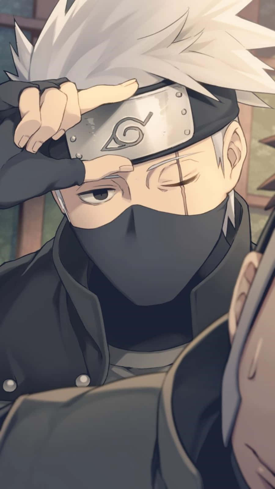 "Kakashi's Cute Face Always Brightens The Day" Wallpaper