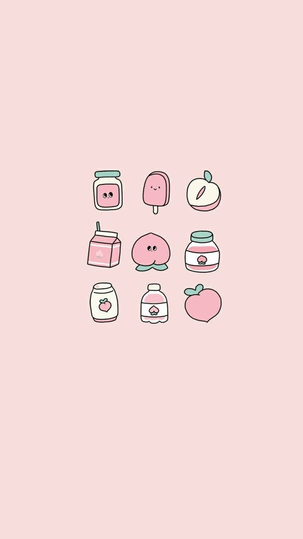 A cute kawaii aesthetic with a pastel vibe. Wallpaper