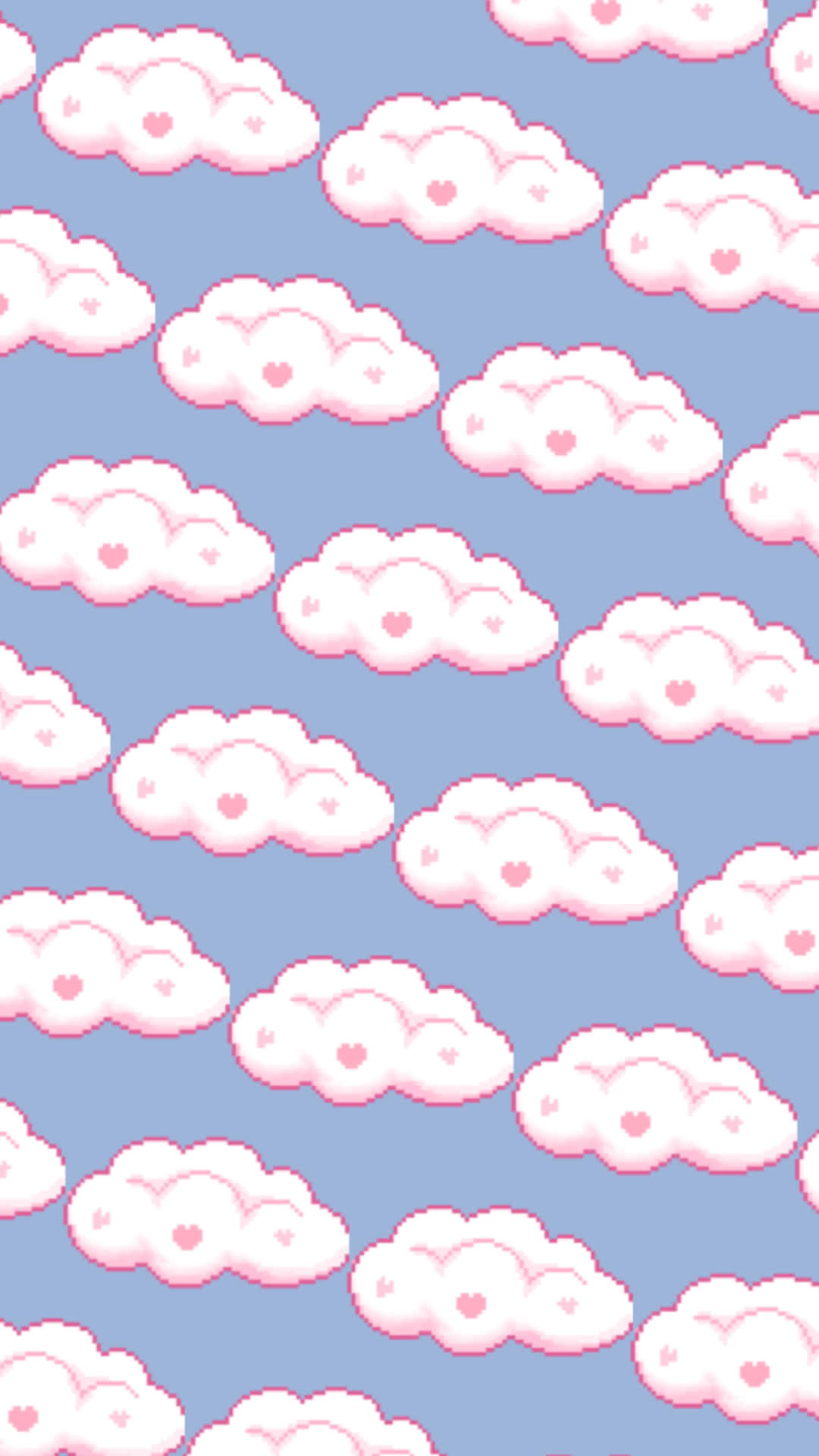 Niedlichekawaii Ästhetische Wolken Wallpaper