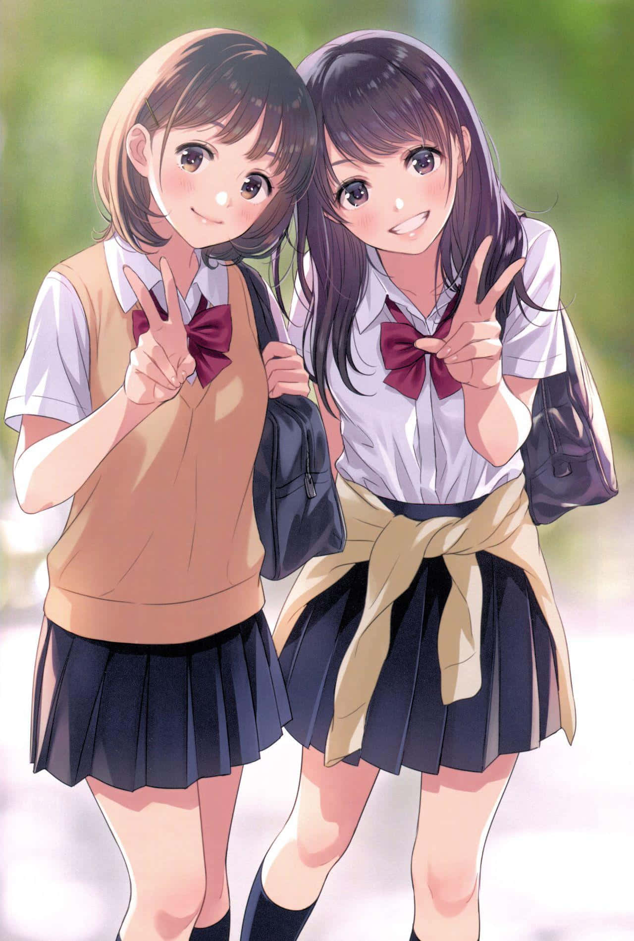 Unachica De Anime Linda Y Kawaii. Fondo de pantalla