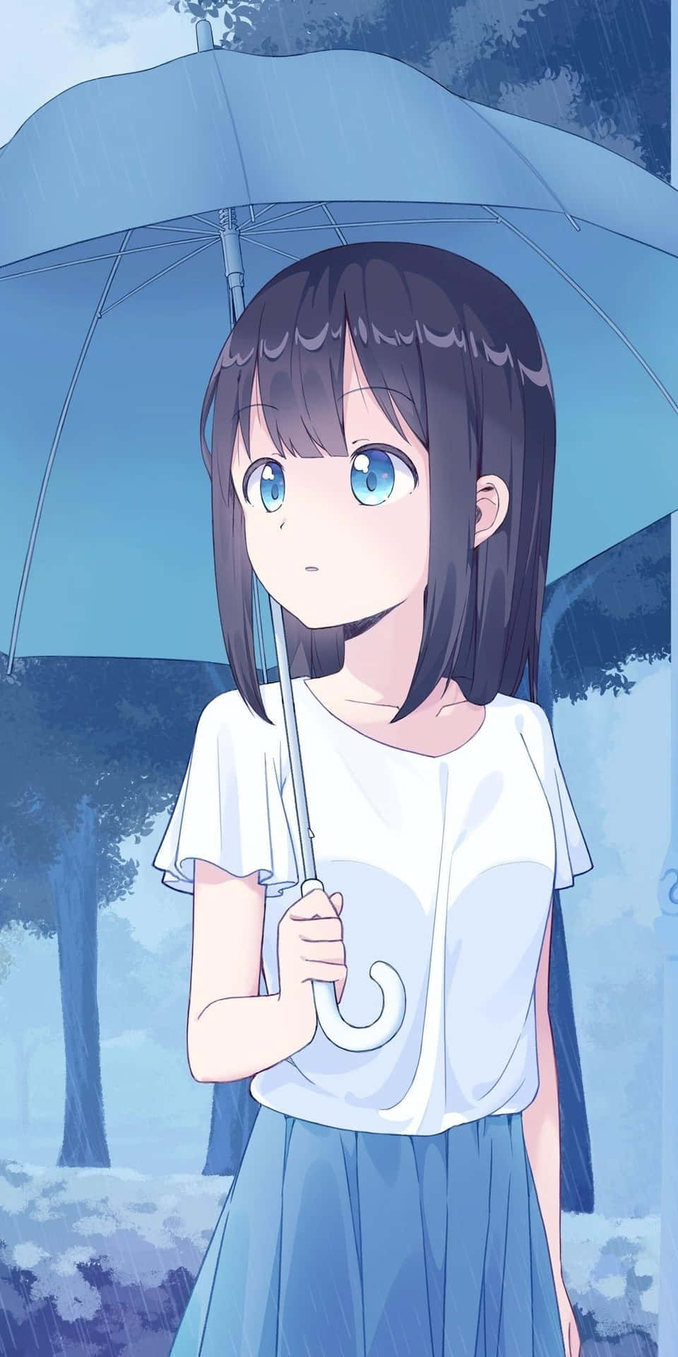 Lindotema De Chica Anime Kawaii Para Iphone Fondo de pantalla