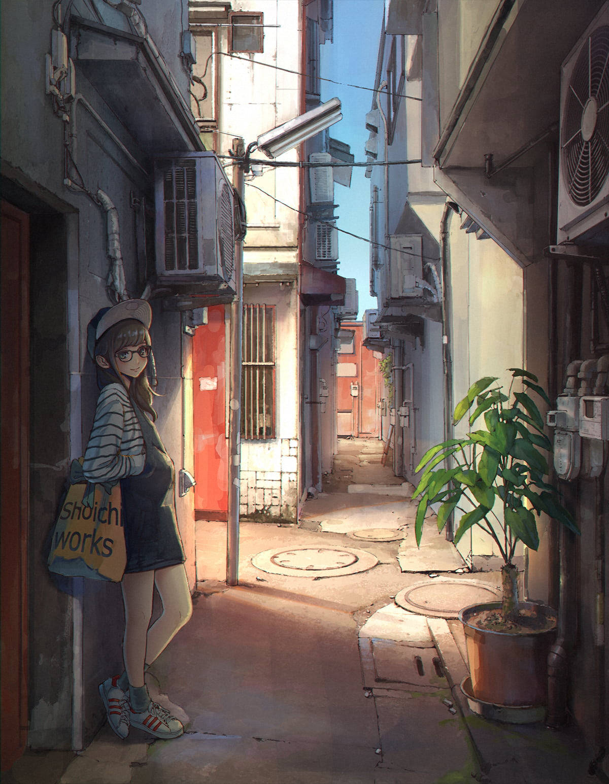 Cute Kawaii Anime Waiting Wallpaper