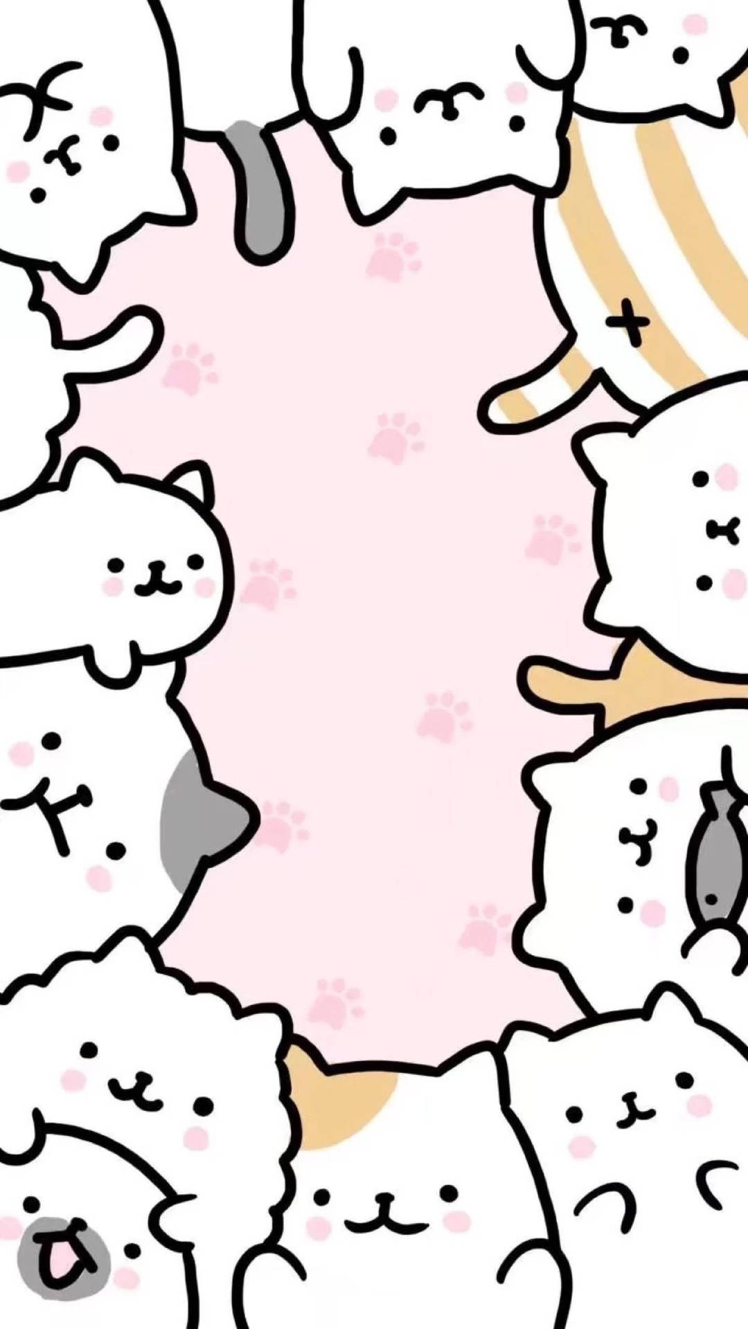 Cute Kawaii Cat Overload Wallpaper