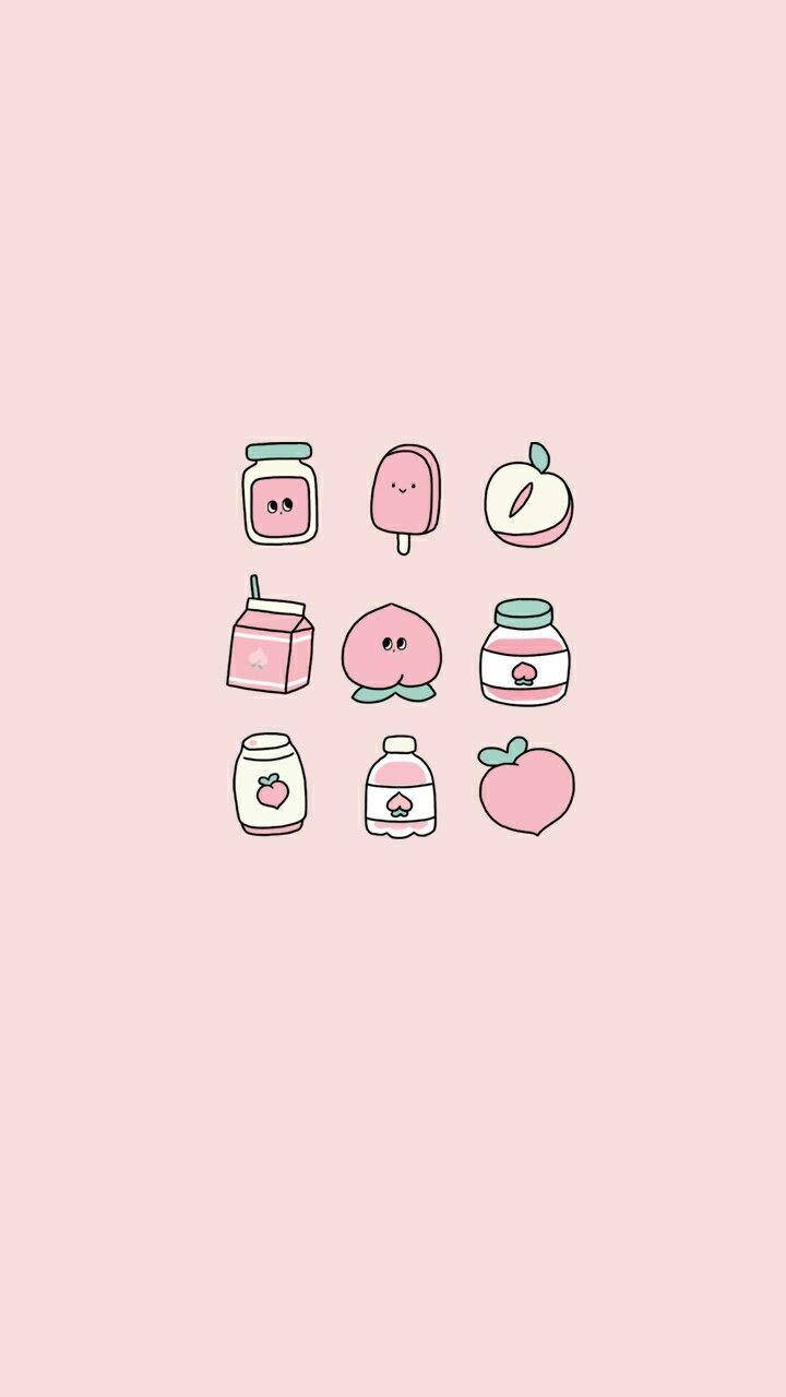 Download Cute Kawaii Food Aesthetic Phone Wallpaper 