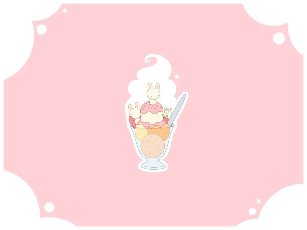 Cute Kawaii Ice Cream Ipad Wallpaper